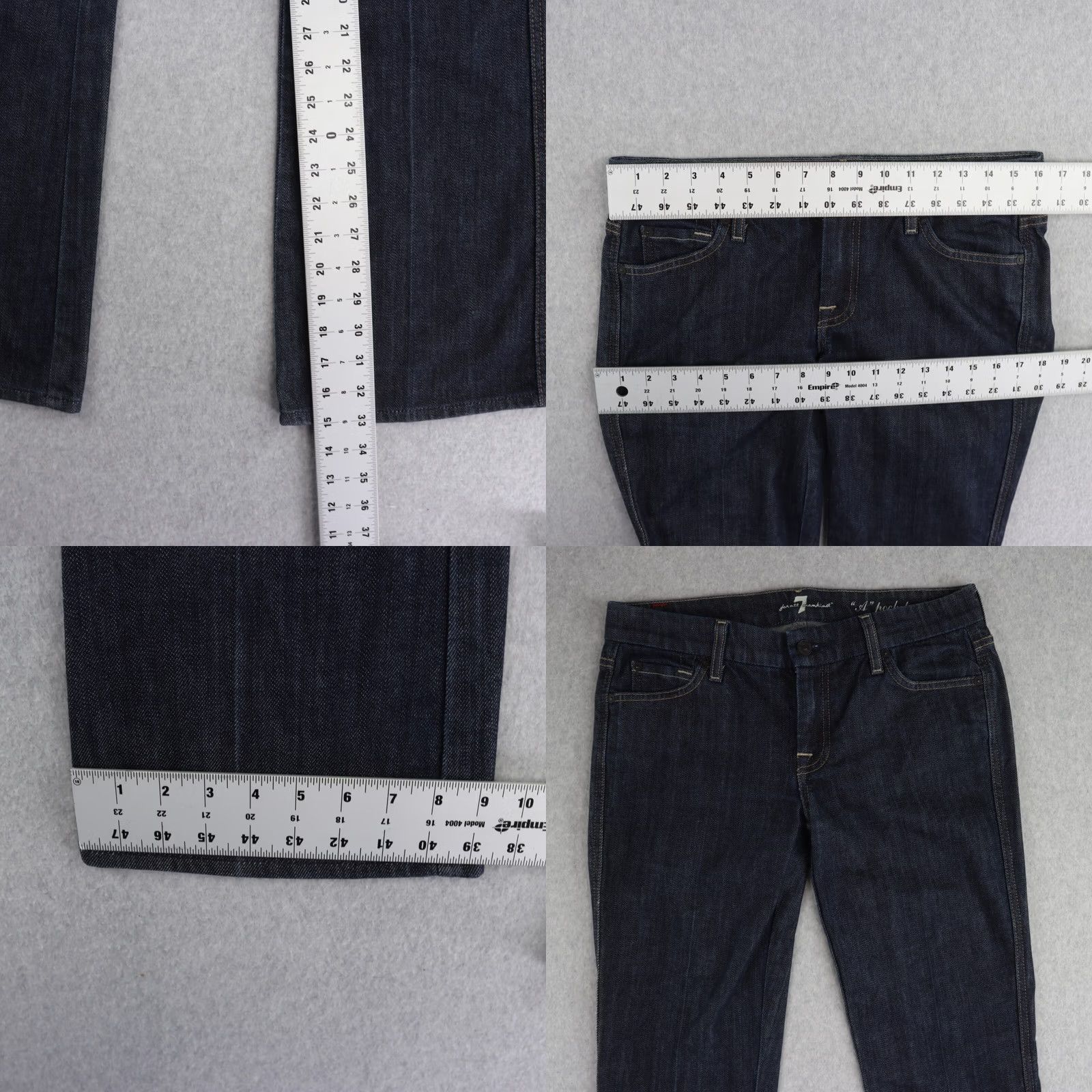 7 For All Mankind 7 For All Mankind Jeans Womens 29 Bootcut Denim Blue Pockets X: A Pocket Shirt? Size 29" - 8 Thumbnail