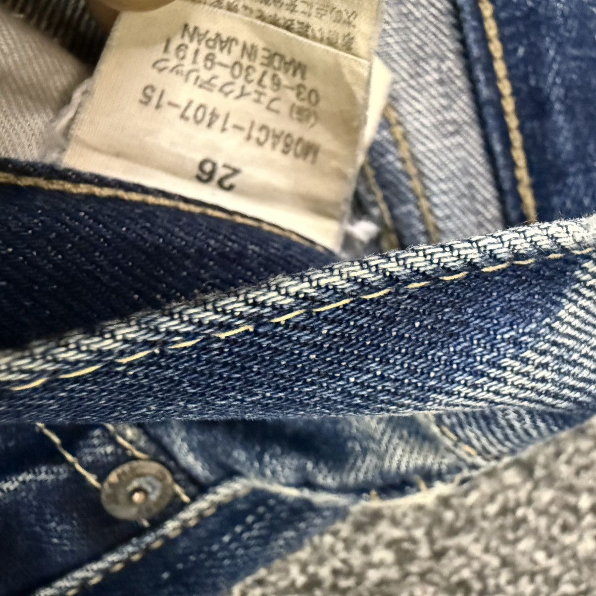 Beauty Beast 🔥🇯🇵 Vintage Japanese Selvedge Moussy Distressed Flared Denim Size 30" / US 8 / IT 44 - 13 Thumbnail