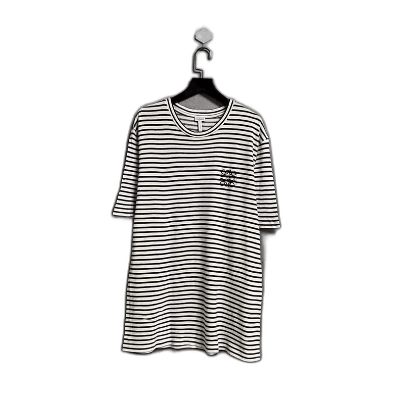 Loewe Loewe Striped Short Sleeve Knitted Tee-yf Size US L / EU 52-54 / 3 - 1 Thumbnail