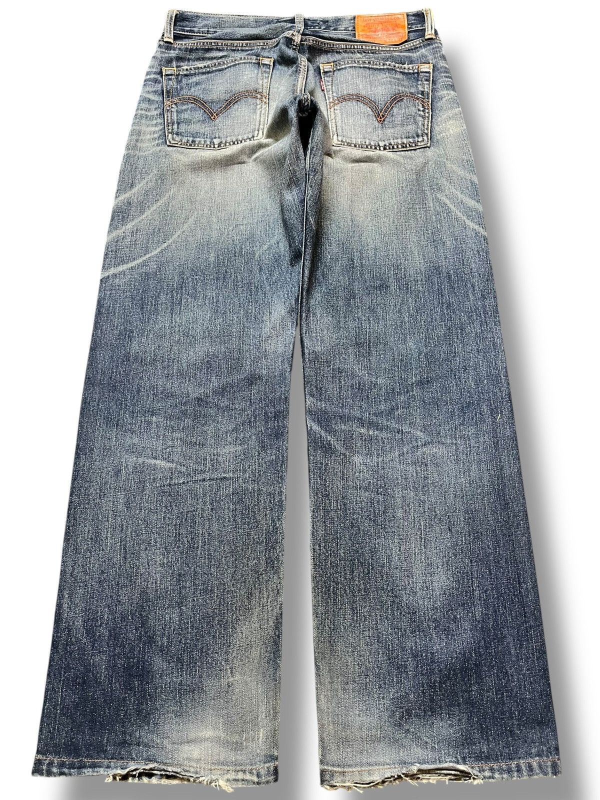 Levi's Vintage Clothing Vintage Levi’s 503 Blue Indigo Ripped Distressed Denim Size US 33 - 6 Thumbnail
