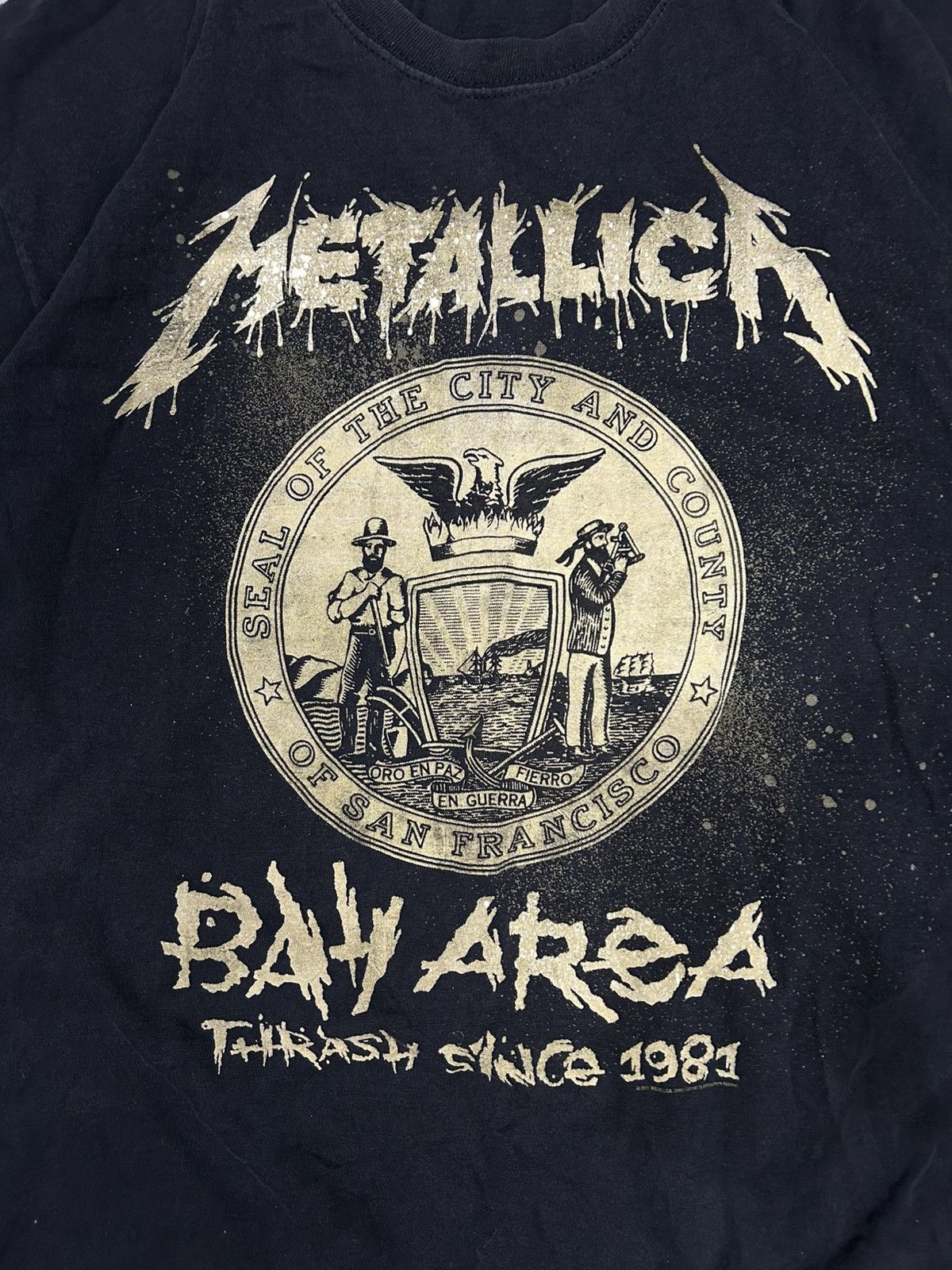 Metallica Vintage 00s Metallica Shirt Bay Area Thrash Since 1981 Size US XL / EU 56 / 4 - 4 Thumbnail