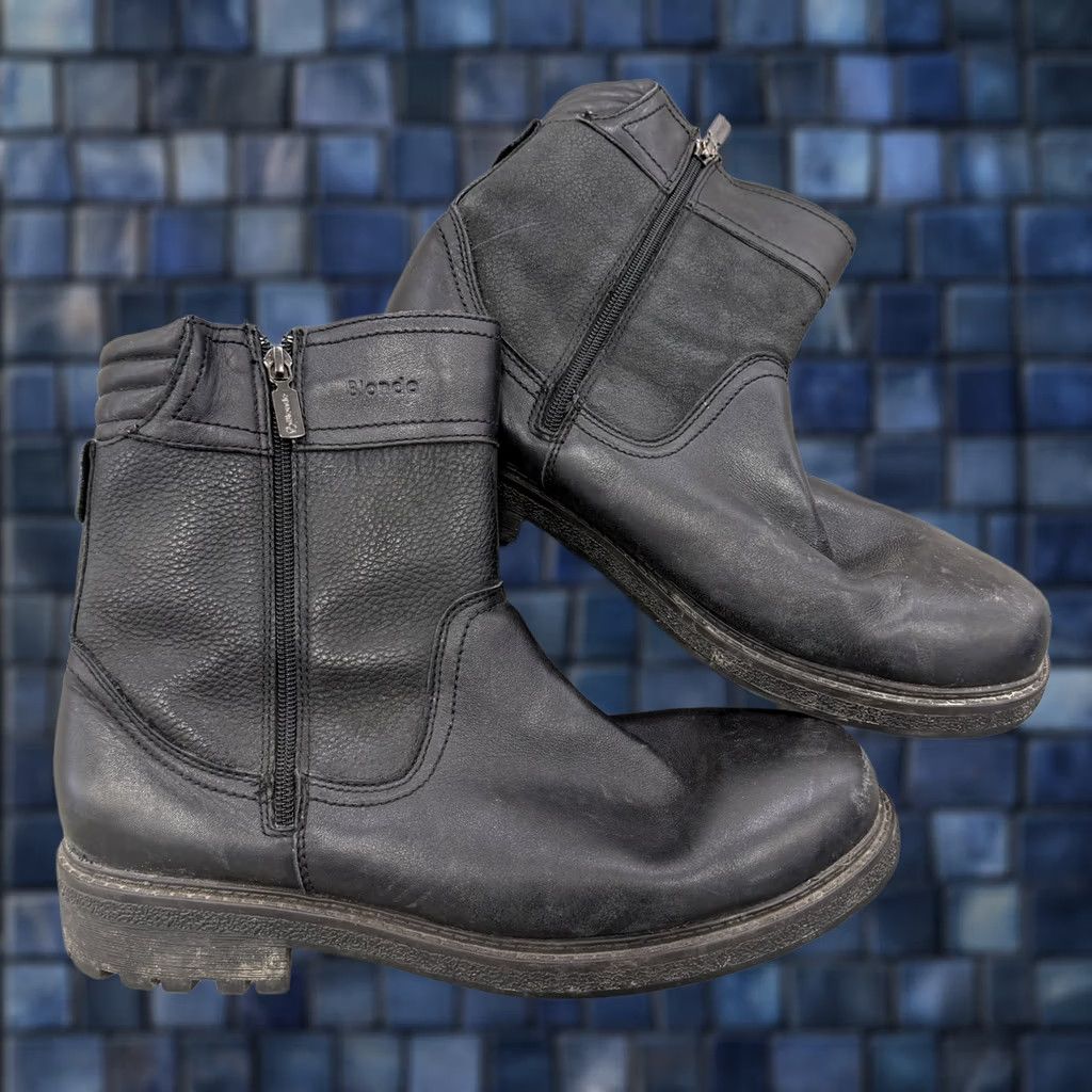 Blondo Blondo Mens Ankle Boots Leather Black Sherpa Lined Size 12 W Western Boots Mens Shoes Leather Black Sherpa Lined Blondo Ankle Boots Size US 12 / EU 45 - 1 Thumbnail