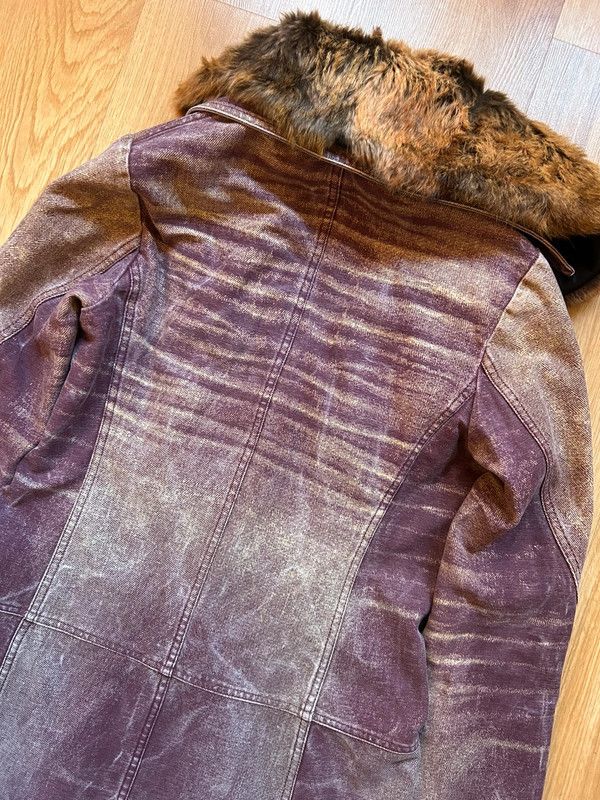 Roberto Cavalli × Vintage SS04 Roberto Cavalli Sunset Faded Purple Trench Coat Size S / US 4 / IT 40 - 5 Thumbnail