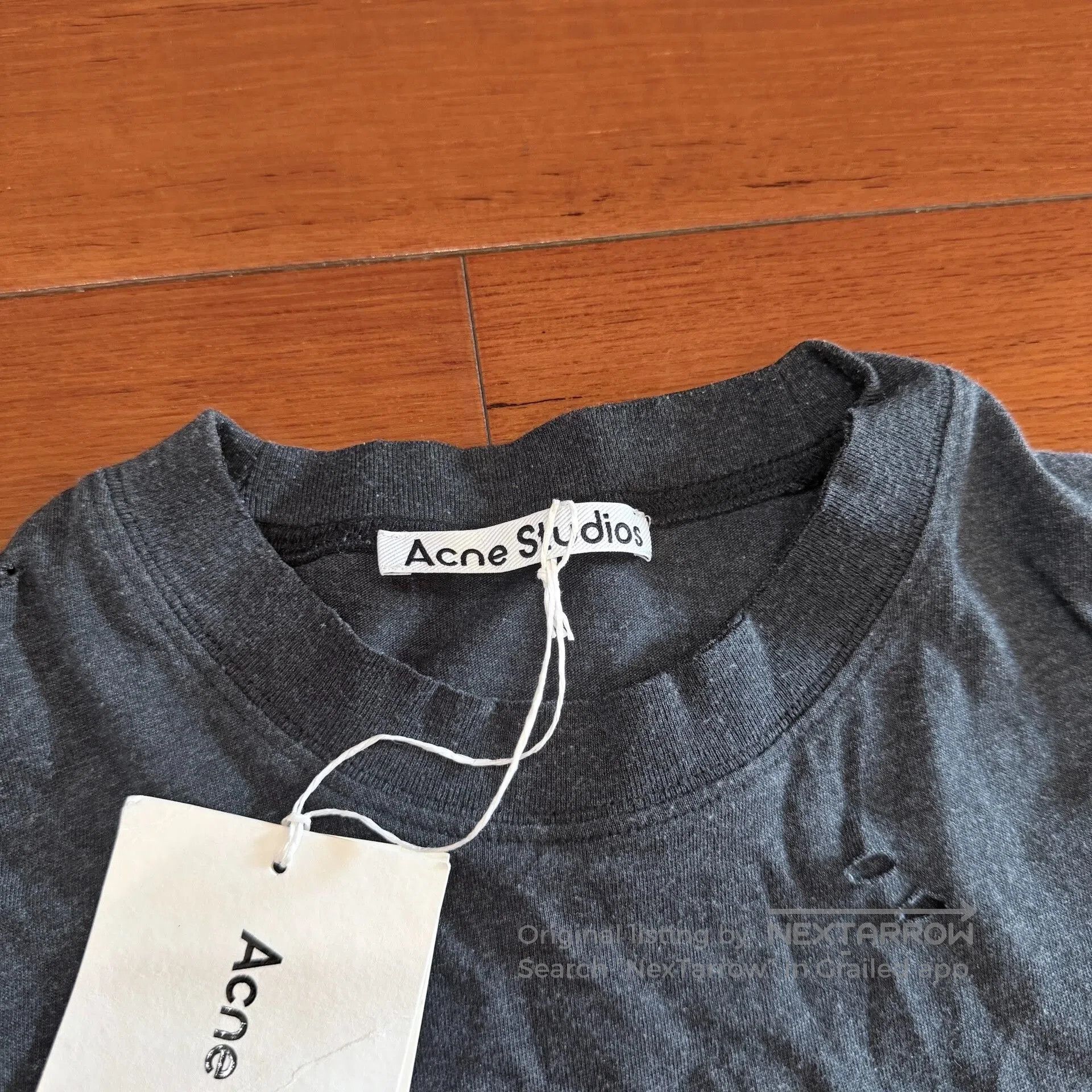 Acne Studios Acne Studios Washed Distressed Ripped Tee. Size US S / EU 44-46 / 1 - 3 Thumbnail