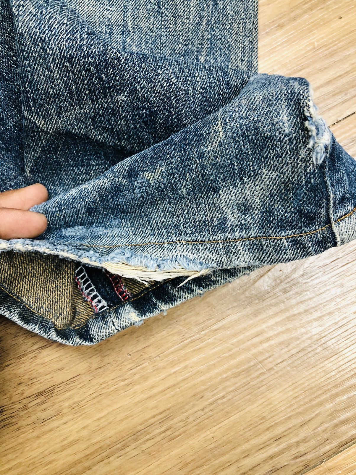 Japanese Brand Denim Craft Distressed Jeans (33) Size US 33 - 19 Thumbnail