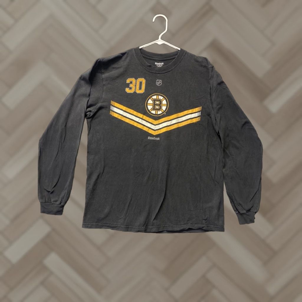Reebok VINTAGE Reebok Boston Bruins Long Sleeve T-Shirt Adult XL Black Basic Mens Size XL / US 12-14 / IT 48-50 - 1 Thumbnail