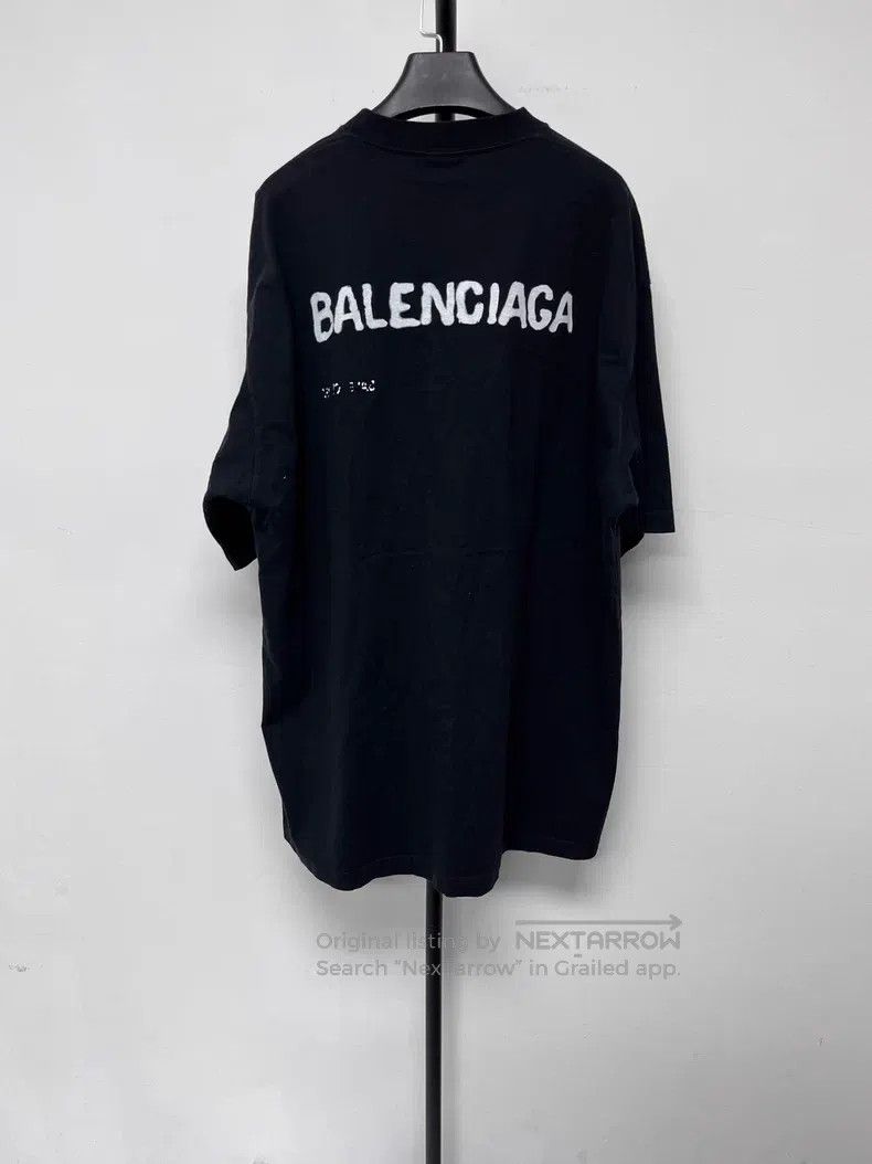 Balenciaga Balenciaga Logo Printed Plain Knit Short Sleeve Size XS / US 0-2 / IT 36-38 - 2 Thumbnail