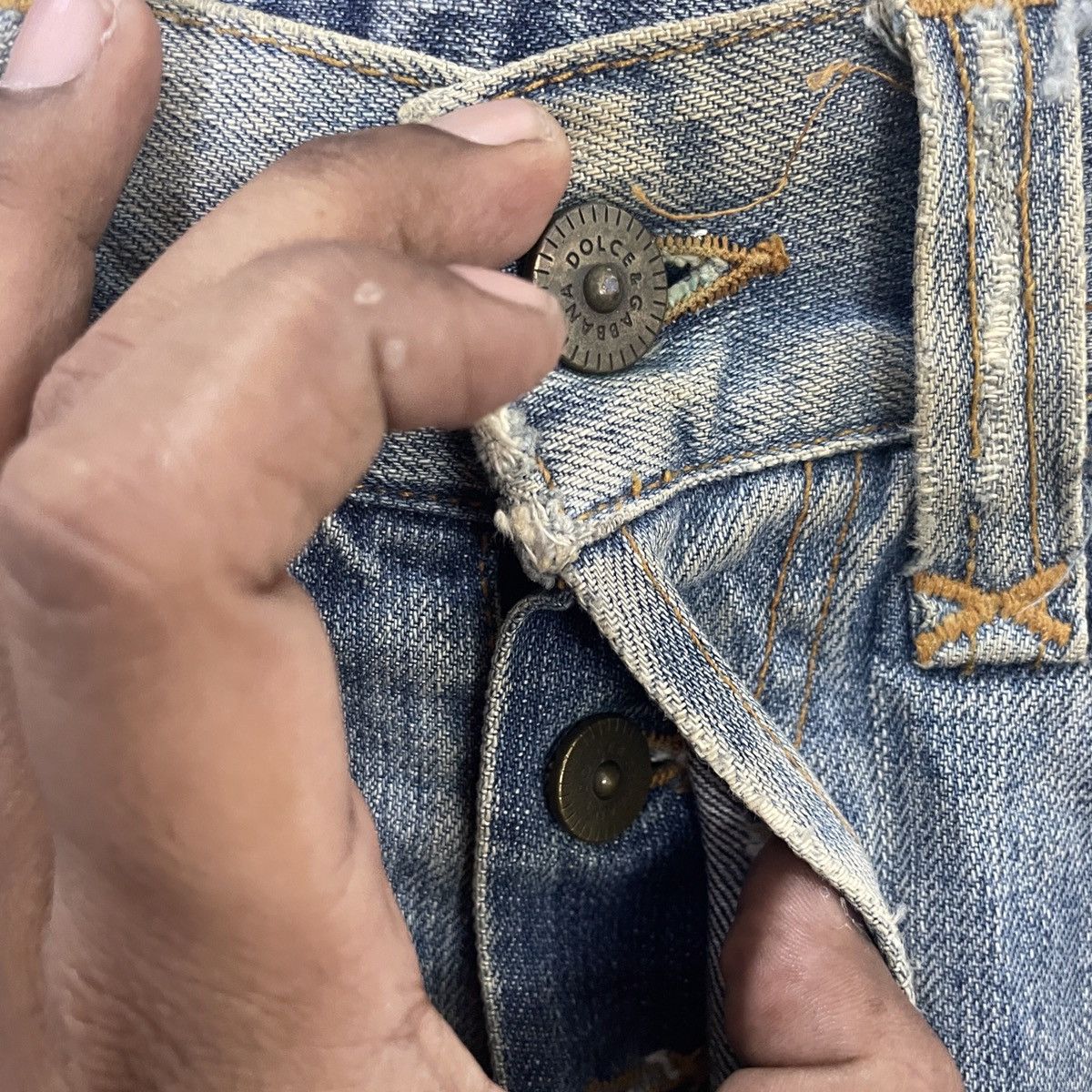 Dolce & Gabbana Vintage Dolce & Gabbana Hollywood Distressed Denim Size US 33 - 5 Thumbnail