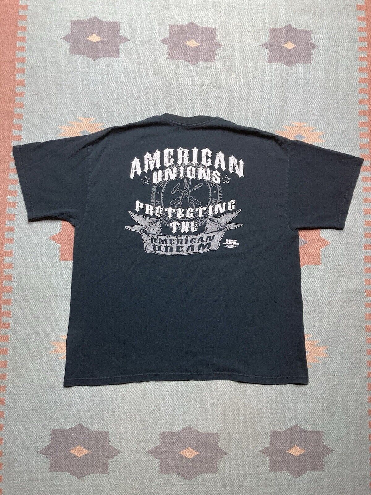 Vintage VTG graphic t shirt metal workers Union Local 80 Detroit XL Size US XL / EU 56 / 4 - 1 Thumbnail