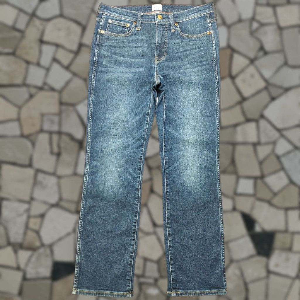J.Crew VINTAGE J.CREW Jeans Womens 29 Inseam 27 Blue 9" Mid Wash Denim Straight Relaxed Stretch City 90s Womens Size 29" - 1 Thumbnail