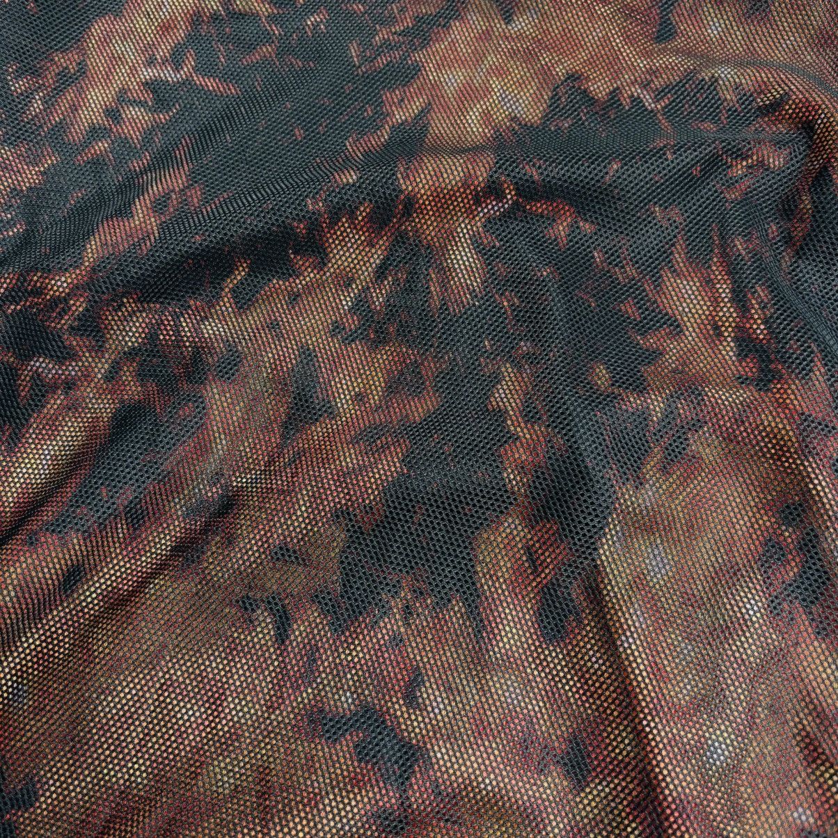 Yasuyuki Ishii 2000s Tunji Dada - V-Neck Flame Layered Fish Net Long Sleeve Size US M / EU 48-50 / 2 - 7 Thumbnail