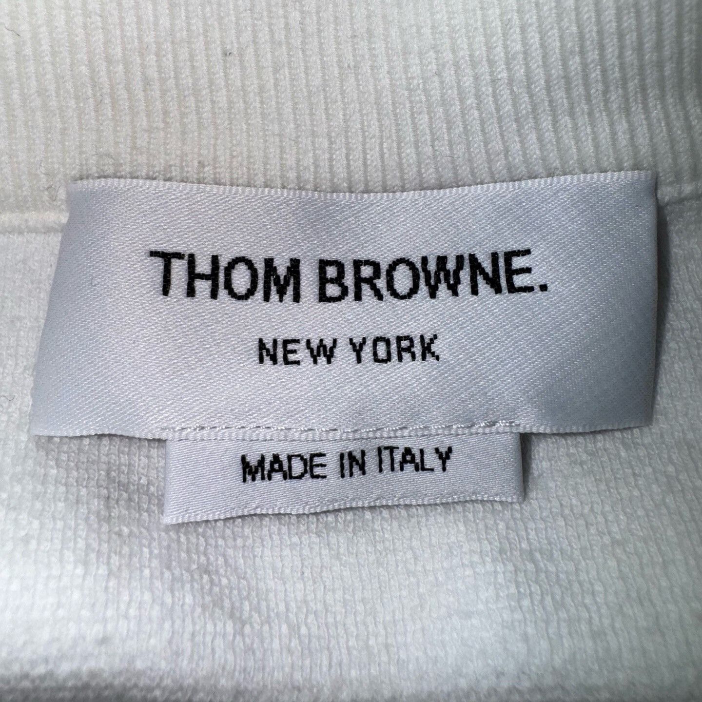 Thom Browne thom browne white quarter zip sweatshirt Size US M / EU 48-50 / 2 - 3 Thumbnail