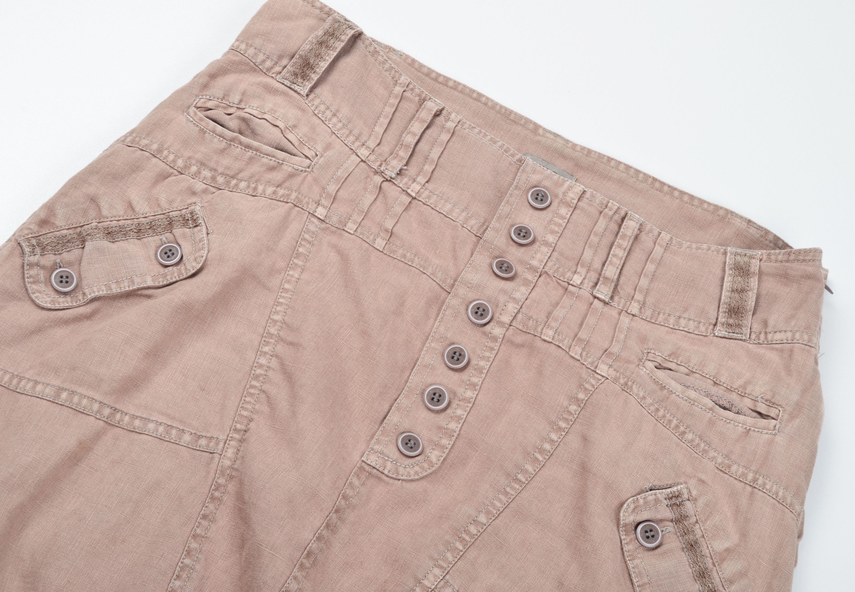 Other NILE Avant-Garde Linen Cropped Utility Pants Balloon Fit Size 32" / US 10 / IT 46 - 3 Thumbnail