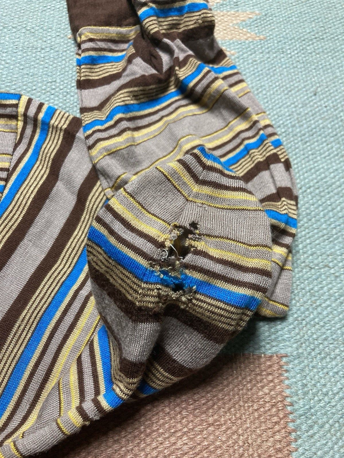 Vintage Vintage 70s polo shirt striped boys large adult small Size US S / EU 44-46 / 1 - 4 Thumbnail
