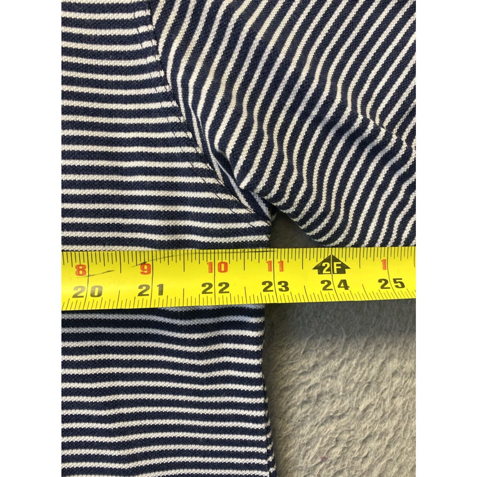 Nike Nike Polo Shirt Mens Size L Blue & White Striped Golf / 60-50 Size US L / EU 52-54 / 3 - 5 Thumbnail