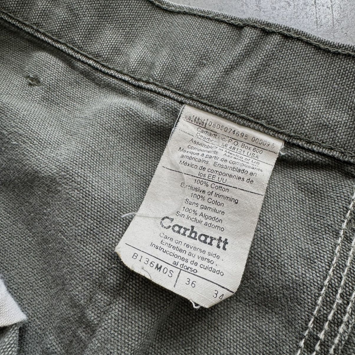 Carhartt Vintage 90s Carhartt B136 MOS Double Knee Work Pants Size US 36 / EU 52 - 4 Thumbnail