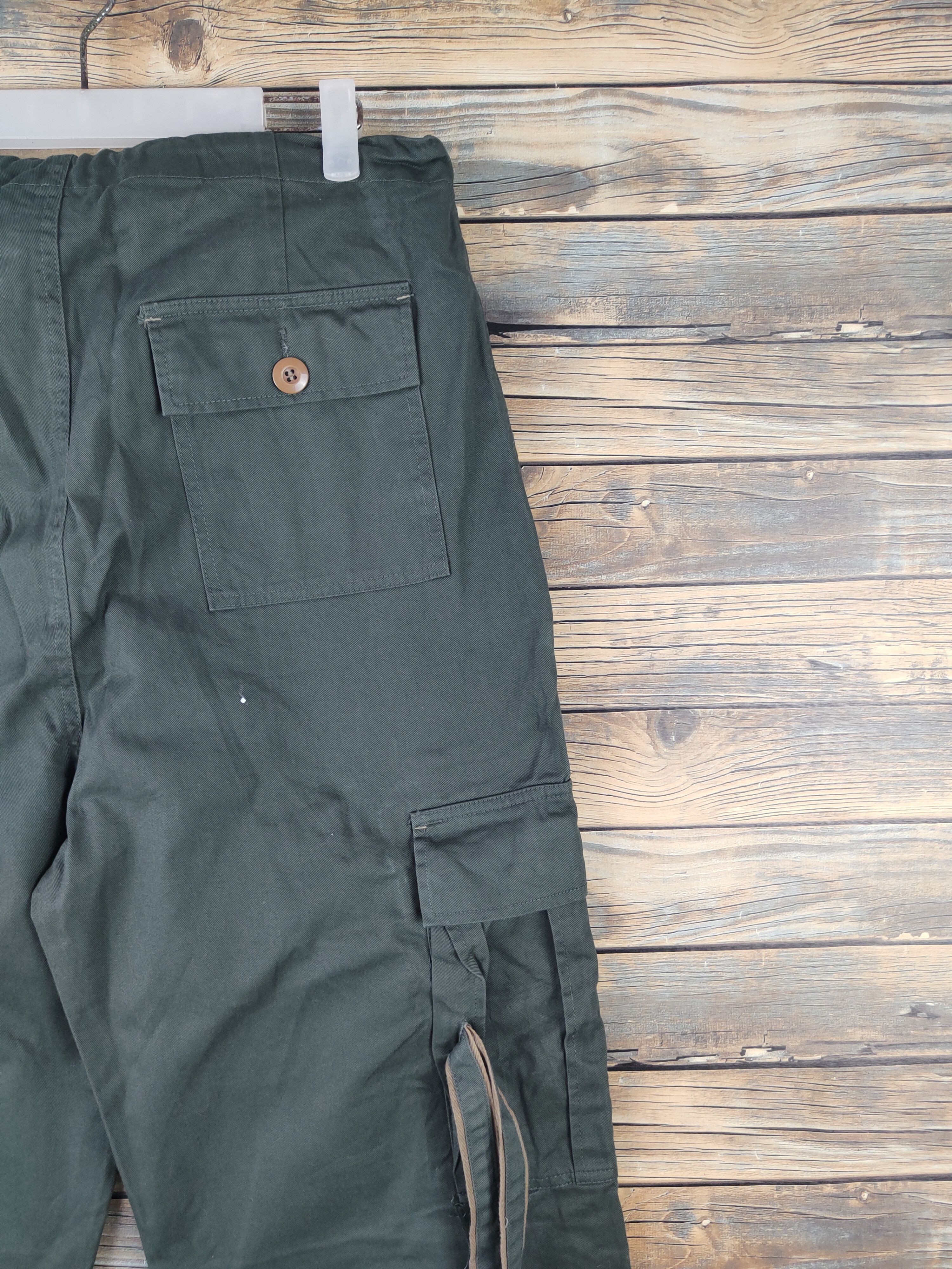 Japanese Brand DL Roughness Troop Green Multipocket Cargo Pants #1484 Size US 34 / EU 50 - 10 Thumbnail