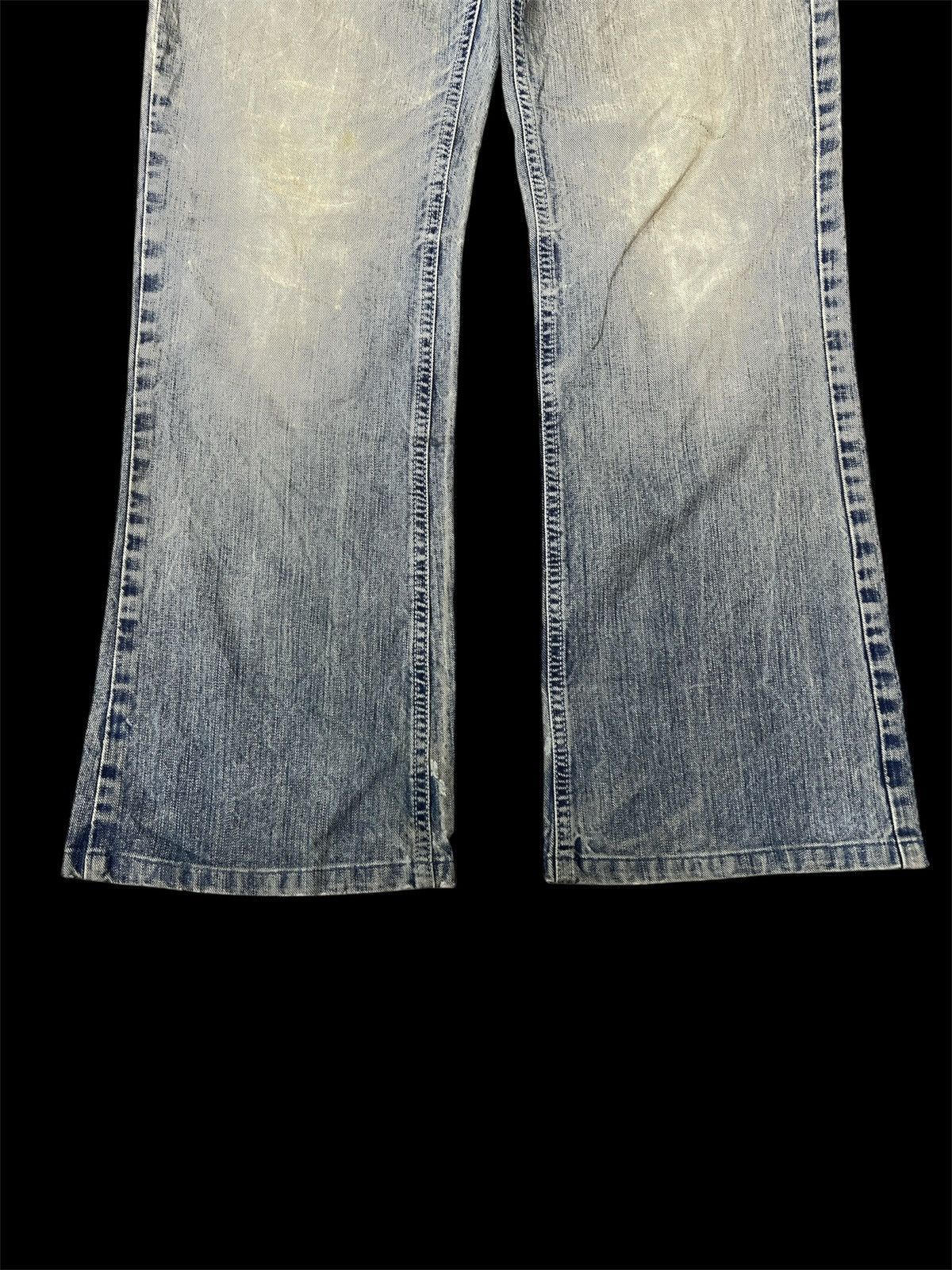 Hugo Boss × Jean FLARED‼️FADED HUGO BOS DISTRESSED DENIM PANT Size US 30 / EU 46 - 4 Thumbnail