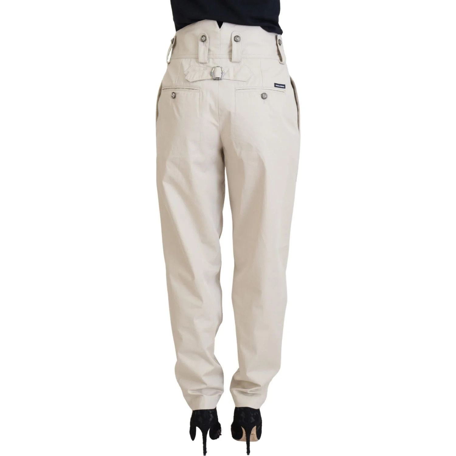 Dolce & Gabbana o1y0925 Casual Pant in Beige Size 27" / US 4 / IT 40 - 3 Thumbnail