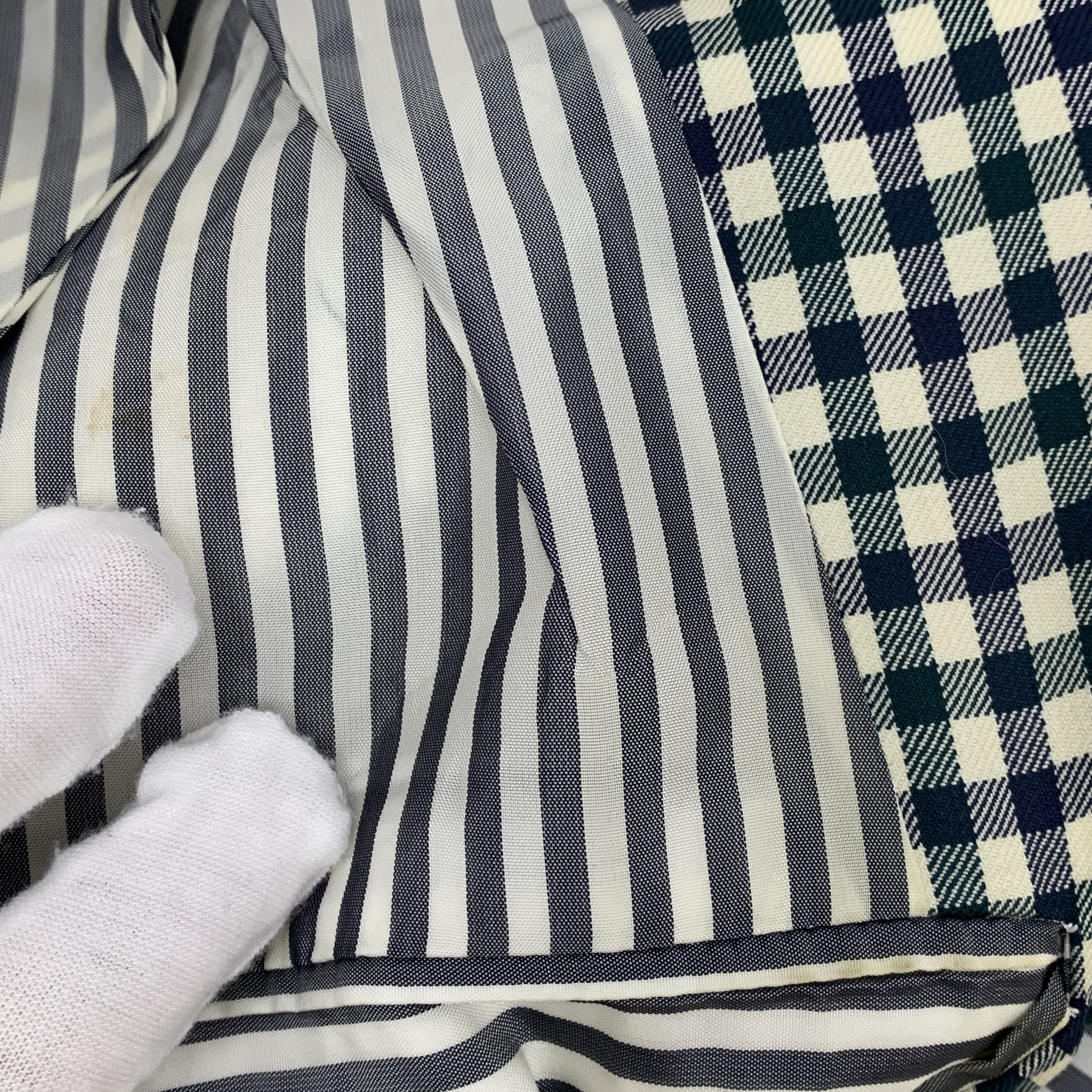 Thom Browne Thom Browne Colorblock Houndstooth Wool Blazer (XS) Size 38R - 5 Thumbnail