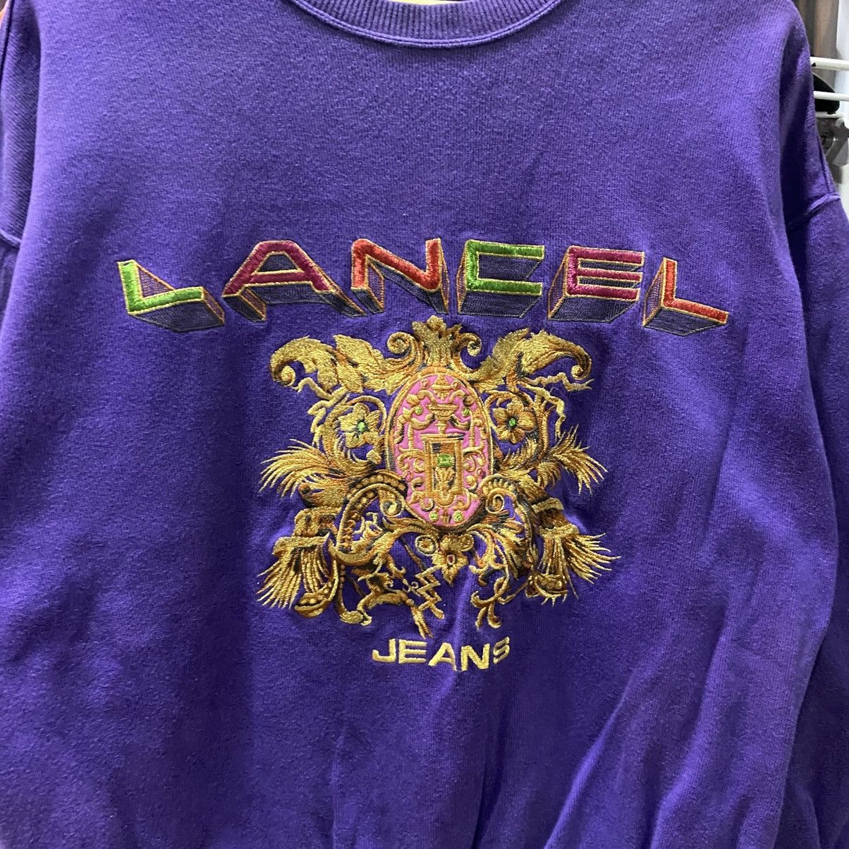 Lancel × Vintage Rare!! Vintage Lancel Paris Sweatshirt Size US L / EU 52-54 / 3 - 5 Thumbnail