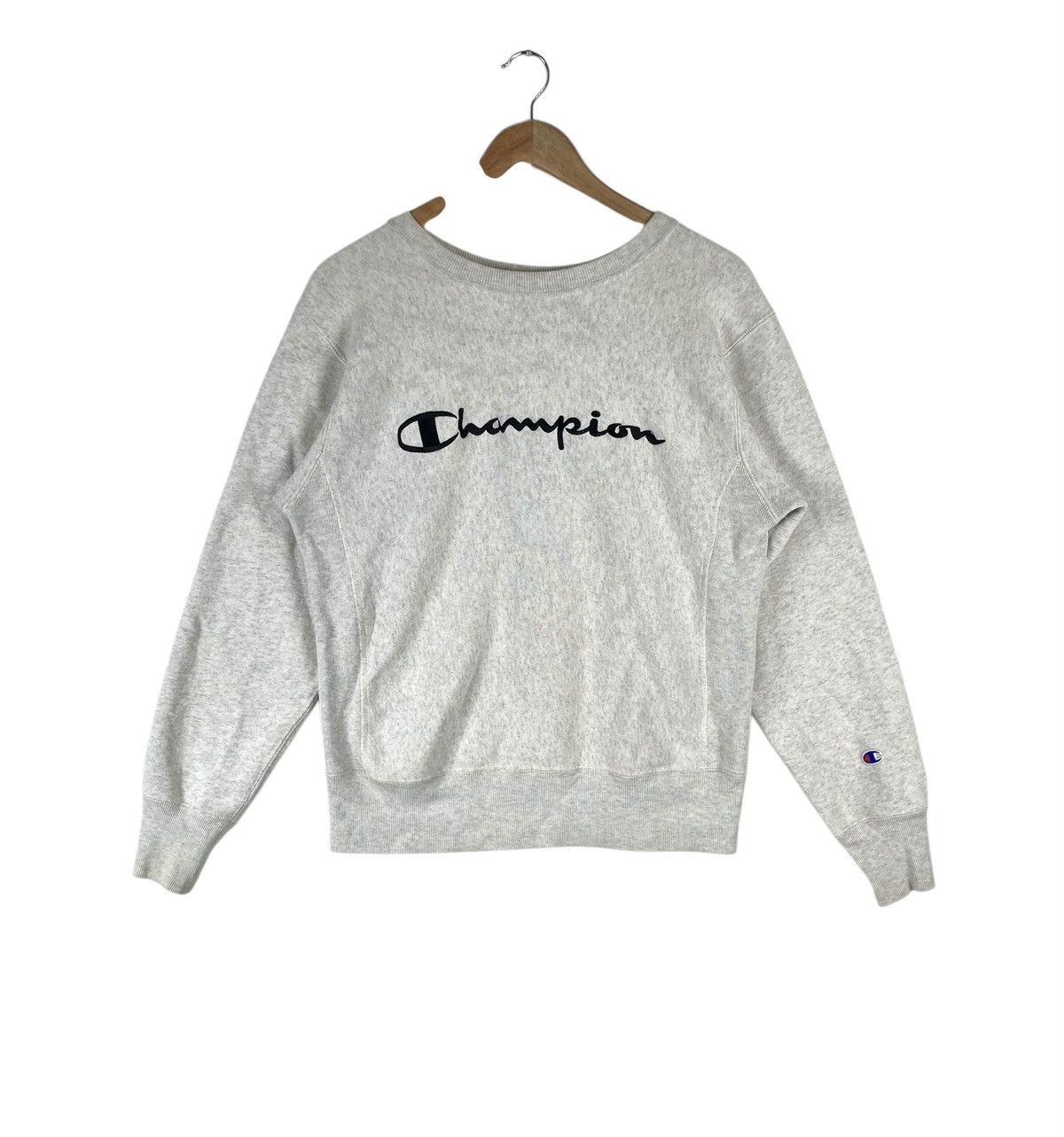 Champion Vintage Champion Reverse Weave Script Logo Sweatshirt Size M / US 6-8 / IT 42-44 - 1 Thumbnail