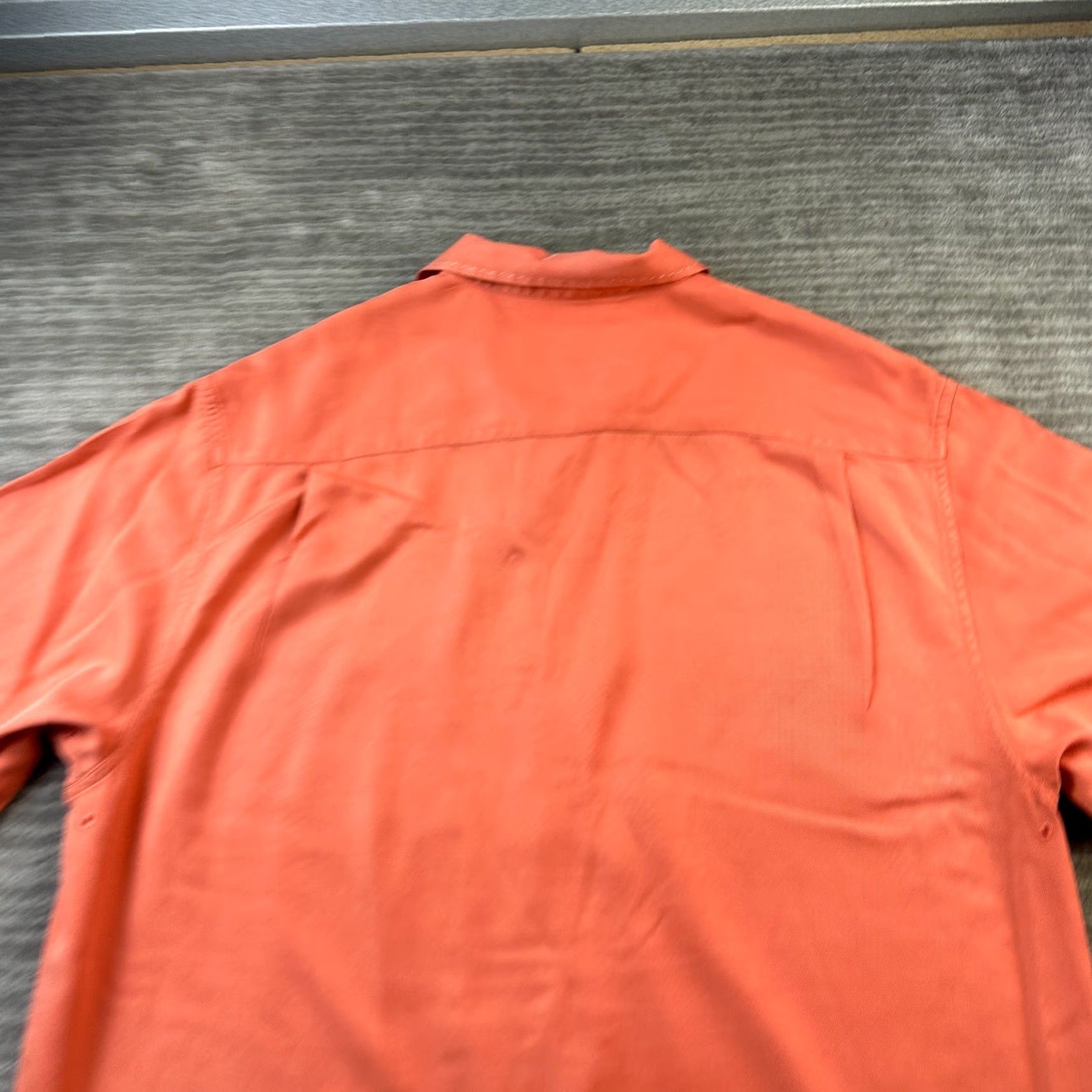 Nat Nast Nat Nast Shirt Mens Medium Orange Silk Camp Casual Bowling Size US M / EU 48-50 / 2 - 7 Thumbnail
