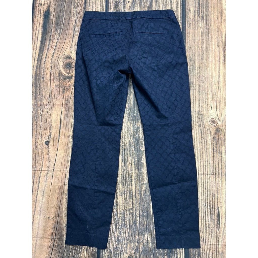 Lilly Pulitzer Lilly Pulitzer Women's 2 Blue Textured Ankle Skinny Pants Size 26" / US 2 / IT 38 - 4 Thumbnail