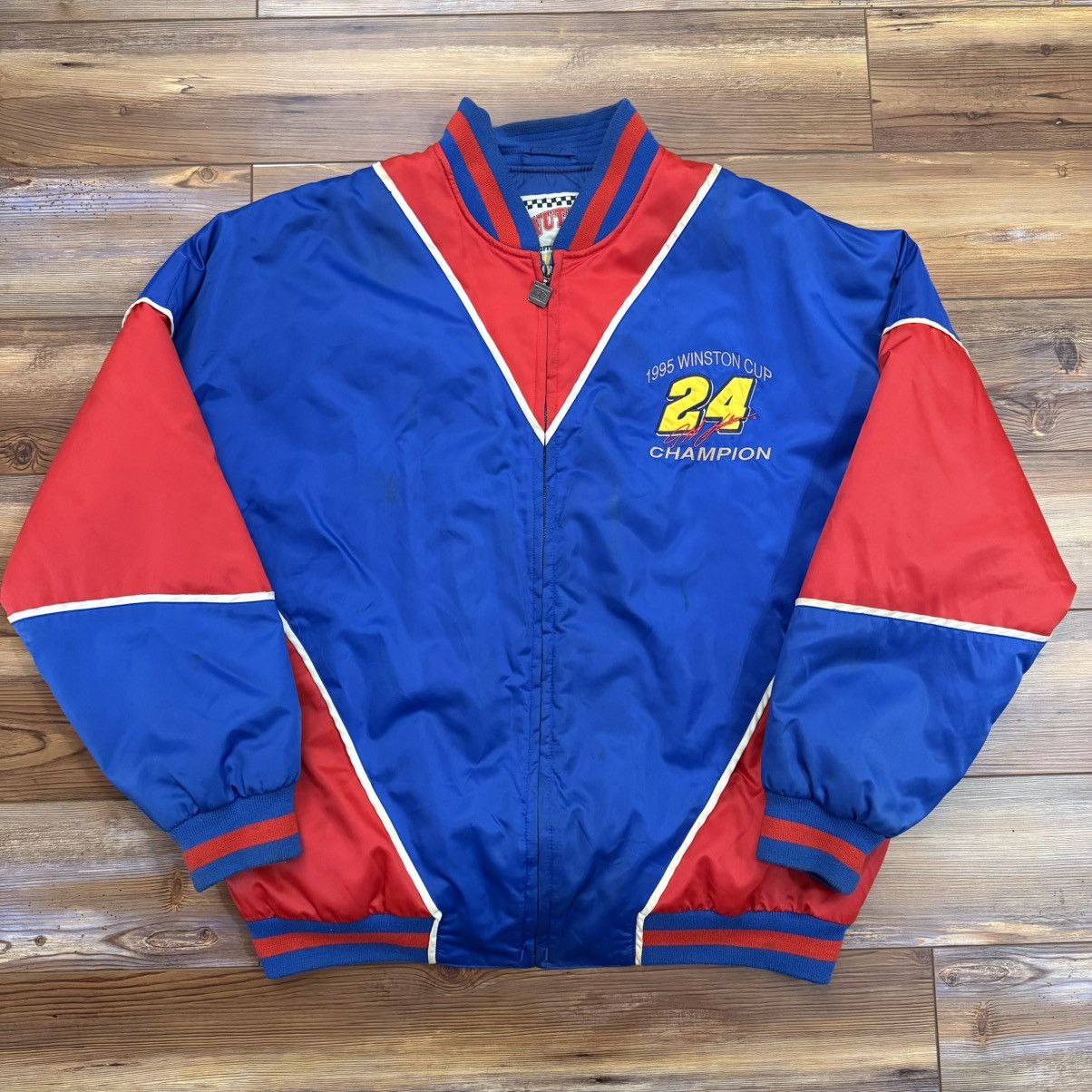 Nutmeg Vintage Blue Red NASCAR Jeff Gordon Signature Nutmeg Jacket Size US XL / EU 56 / 4 - 1 Thumbnail