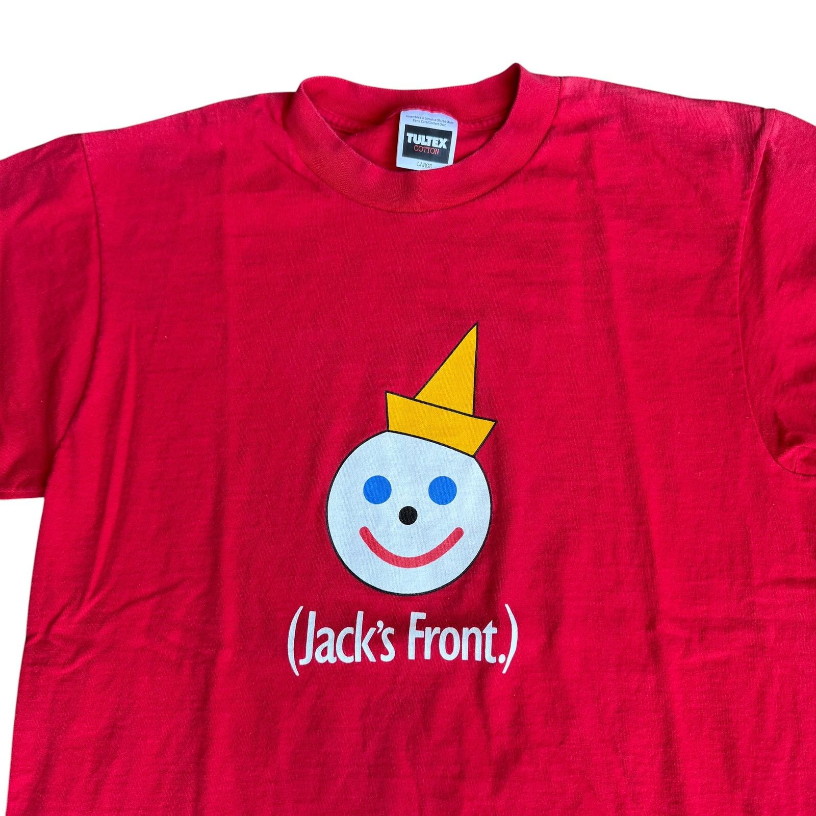 Tultex Vintage Jack in the Box Tee Shirt Red Mens Large Tultex Size US L / EU 52-54 / 3 - 2 Thumbnail