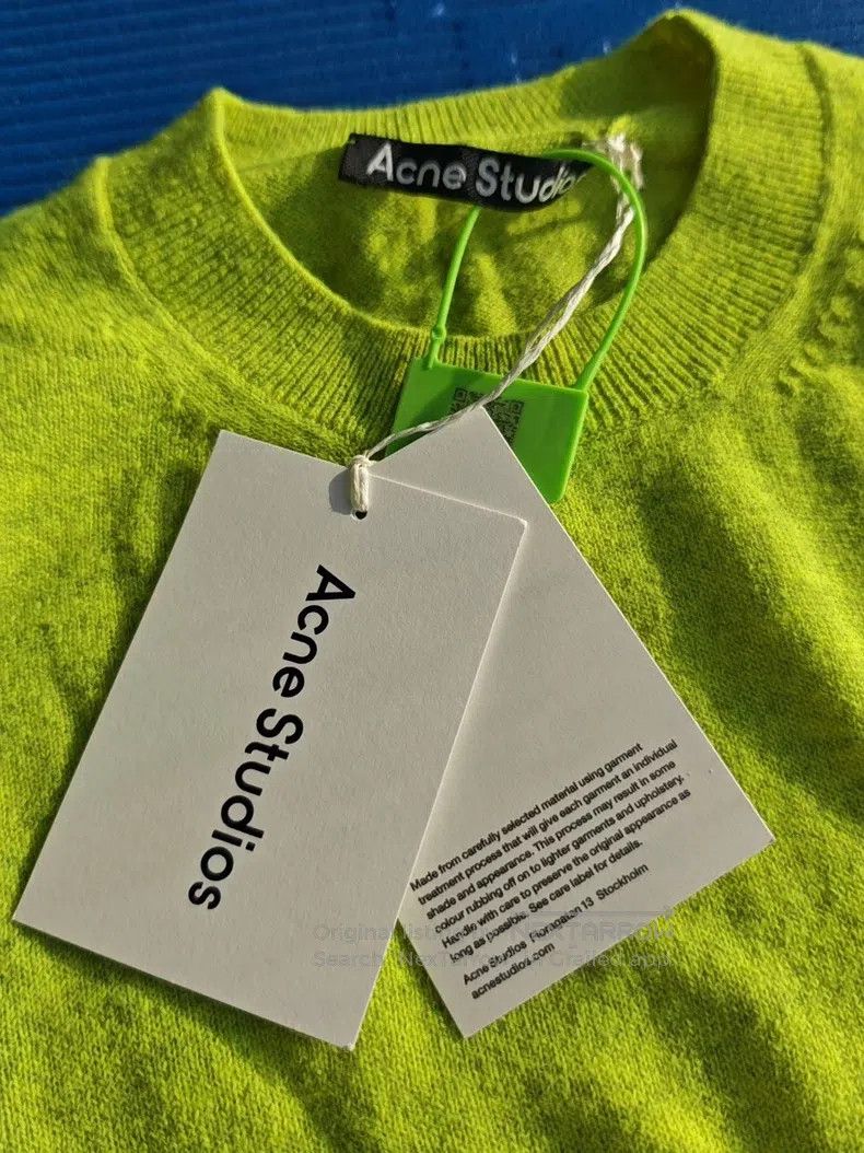 Acne Studios Acne Studios Face Classic Smiley Round Neck Wool Sweater, Size M / US 6-8 / IT 42-44 - 2 Thumbnail