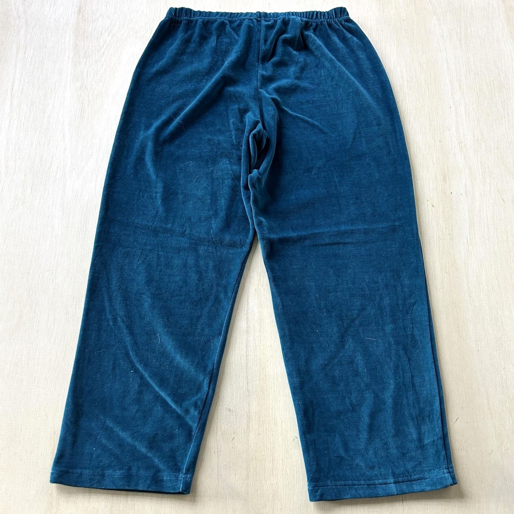 Architect VINTAGE Architect Sweatpants Womens PM Blue Velour Elastic Waist Pull On Relaxed Size 32" / US 10 / IT 46 - 3 Thumbnail