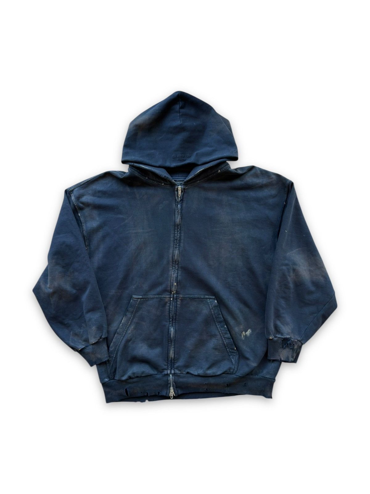 Balenciaga *RARE* BALENCIAGA DEMNA MUD SHOW RUNWAY DYED HOODIE BELLA Size US M / EU 48-50 / 2 - 10 Thumbnail