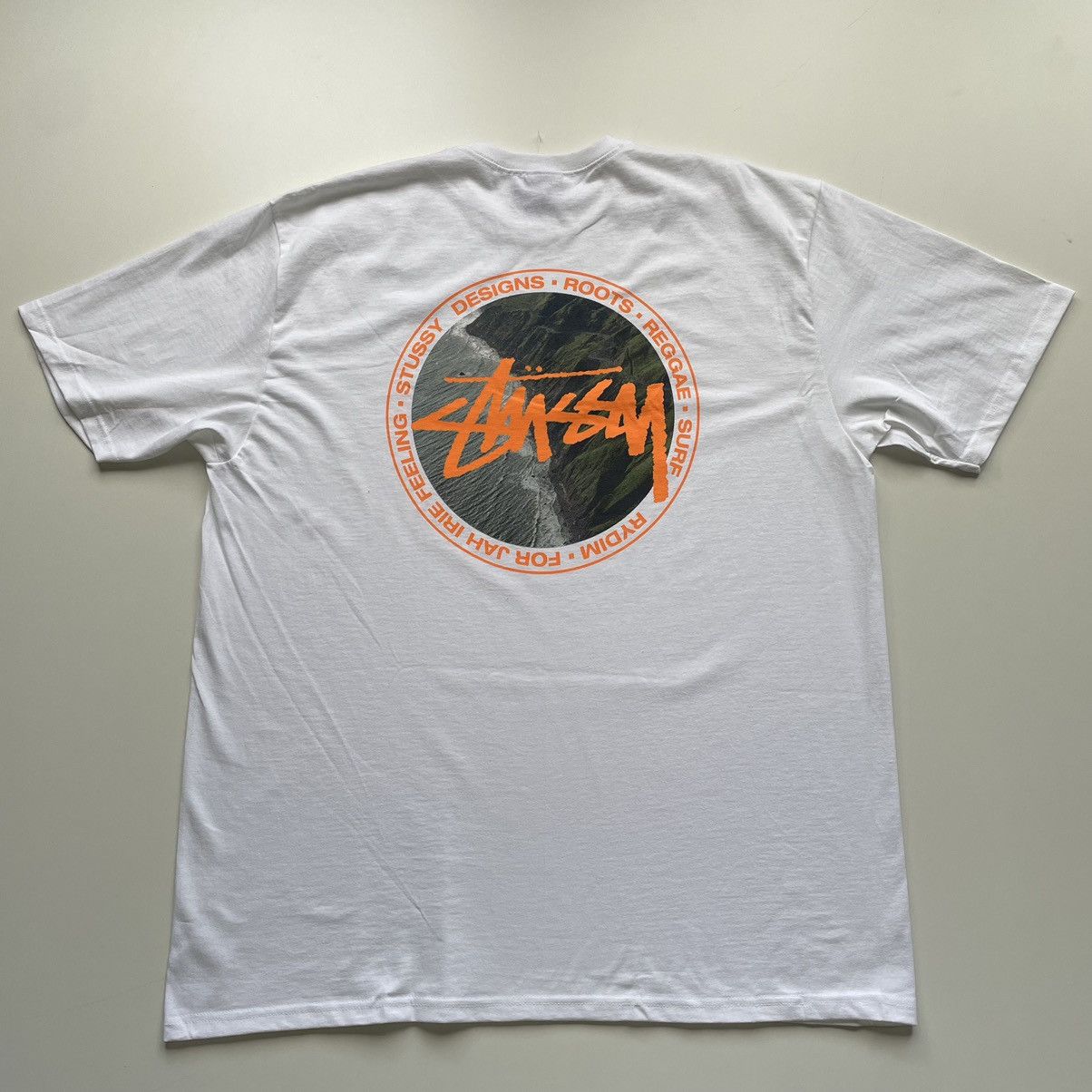 image of Stussy Coastline Graphic T Shirt White XL Nwt, Men's