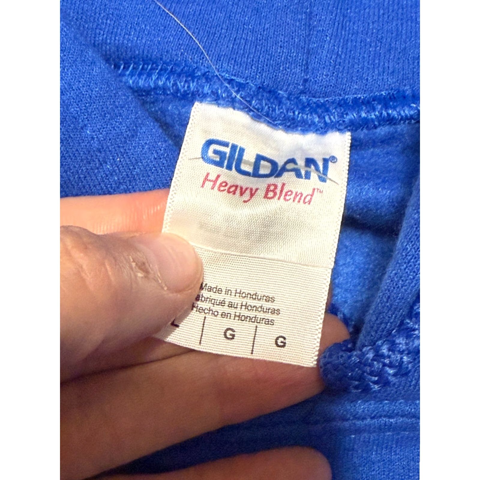 Gildan Gildan Sweatshirt, Men's Large, Blue, Pullover, Hooded, Long Sleeve, NWT, Solid, Fleece, Regular Fit Size US L / EU 52-54 / 3 - 6 Thumbnail