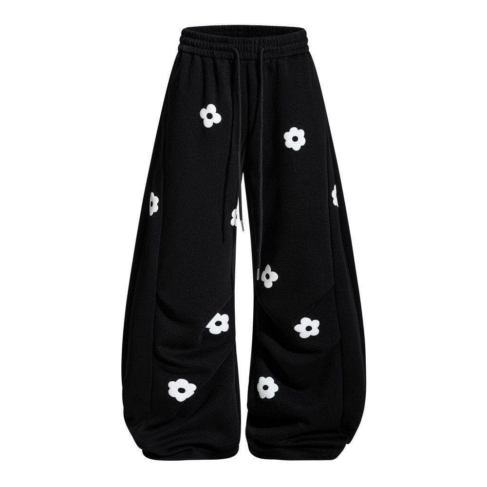 Vintage High street floral print loose scimitar trousers Size US 32 / EU 48 - 1 Thumbnail