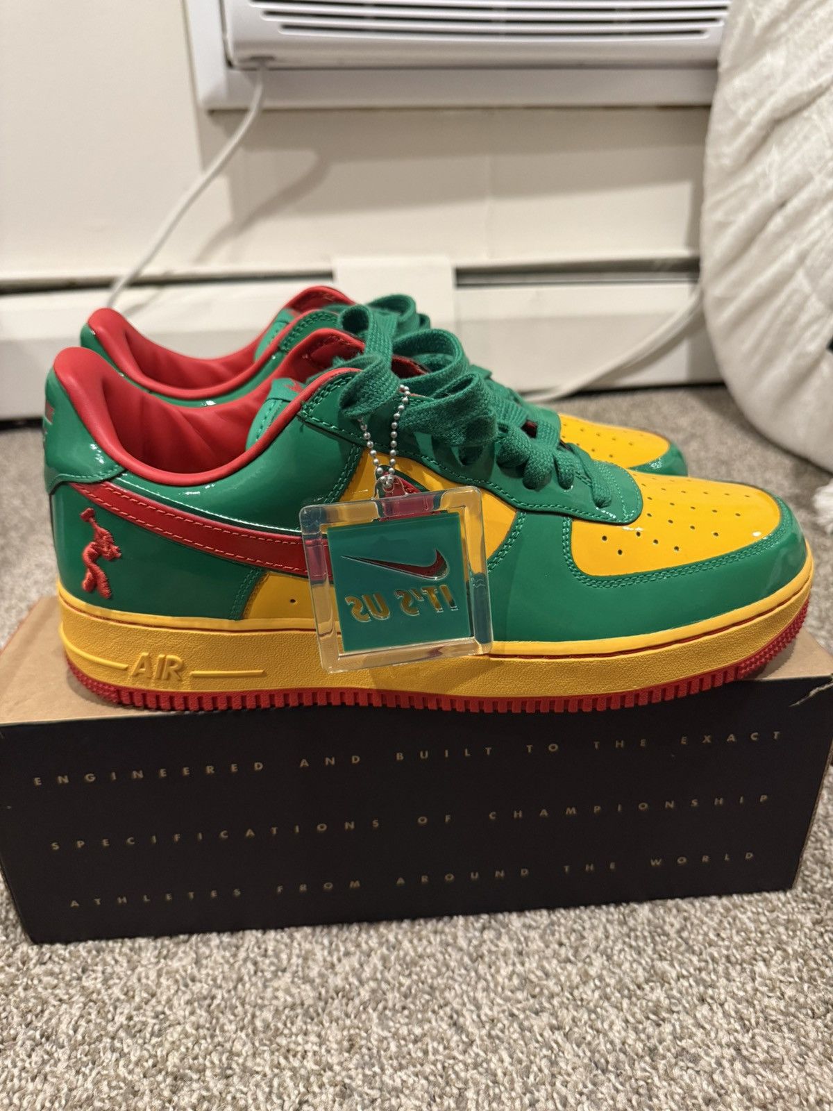 Concrete Air Force 1 Low “Lucky Green”