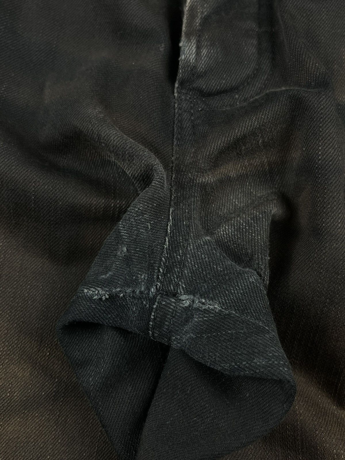 Chrome Hearts Chrome Hearts Thrashed Faded Fleur Knee Silver Denim Jeans Size US 30 / EU 46 - 11 Thumbnail
