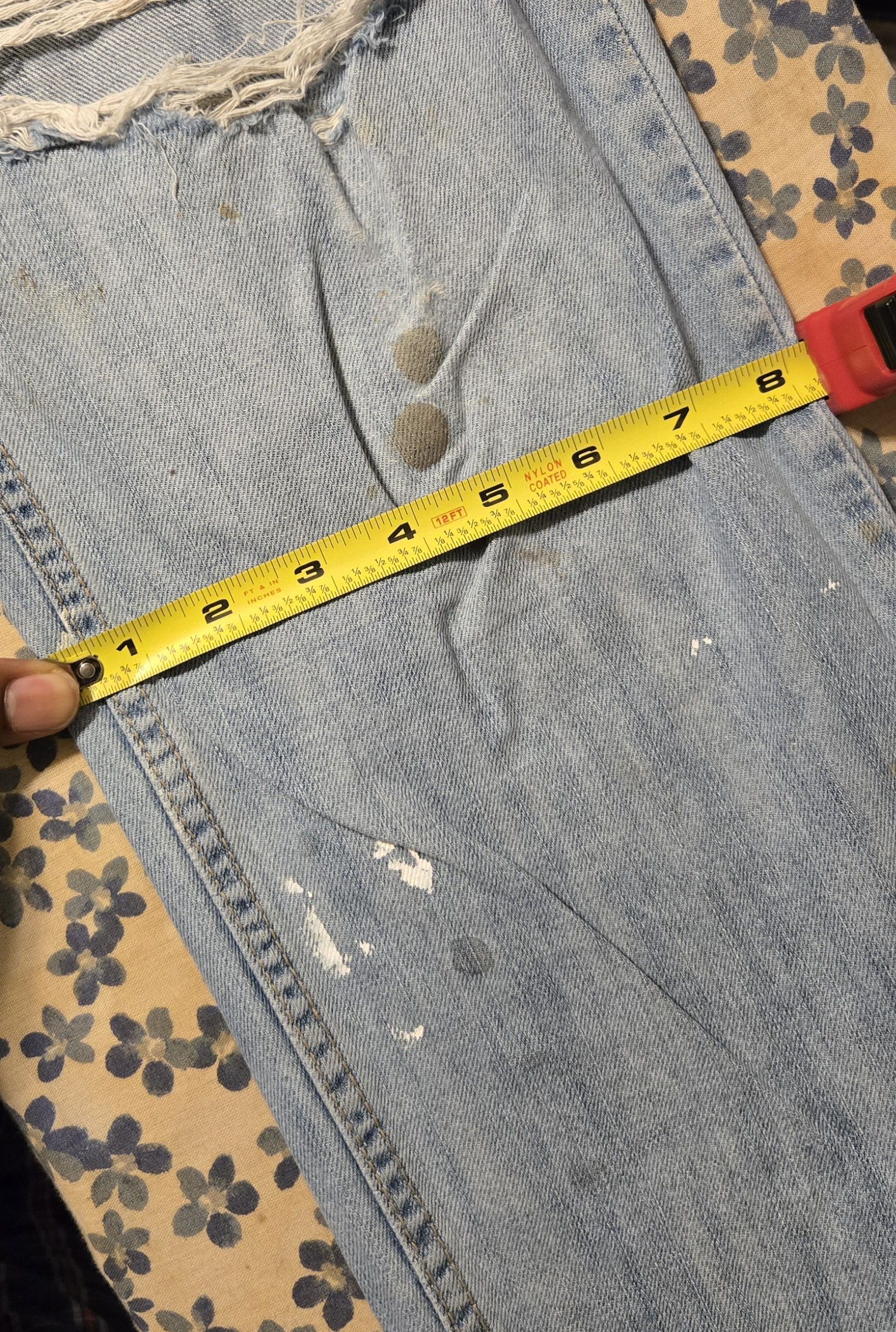 Vintage Vintage Denim “Extremely Ripped & Torn” Jeans Size US 32 / EU 48 - 8 Thumbnail