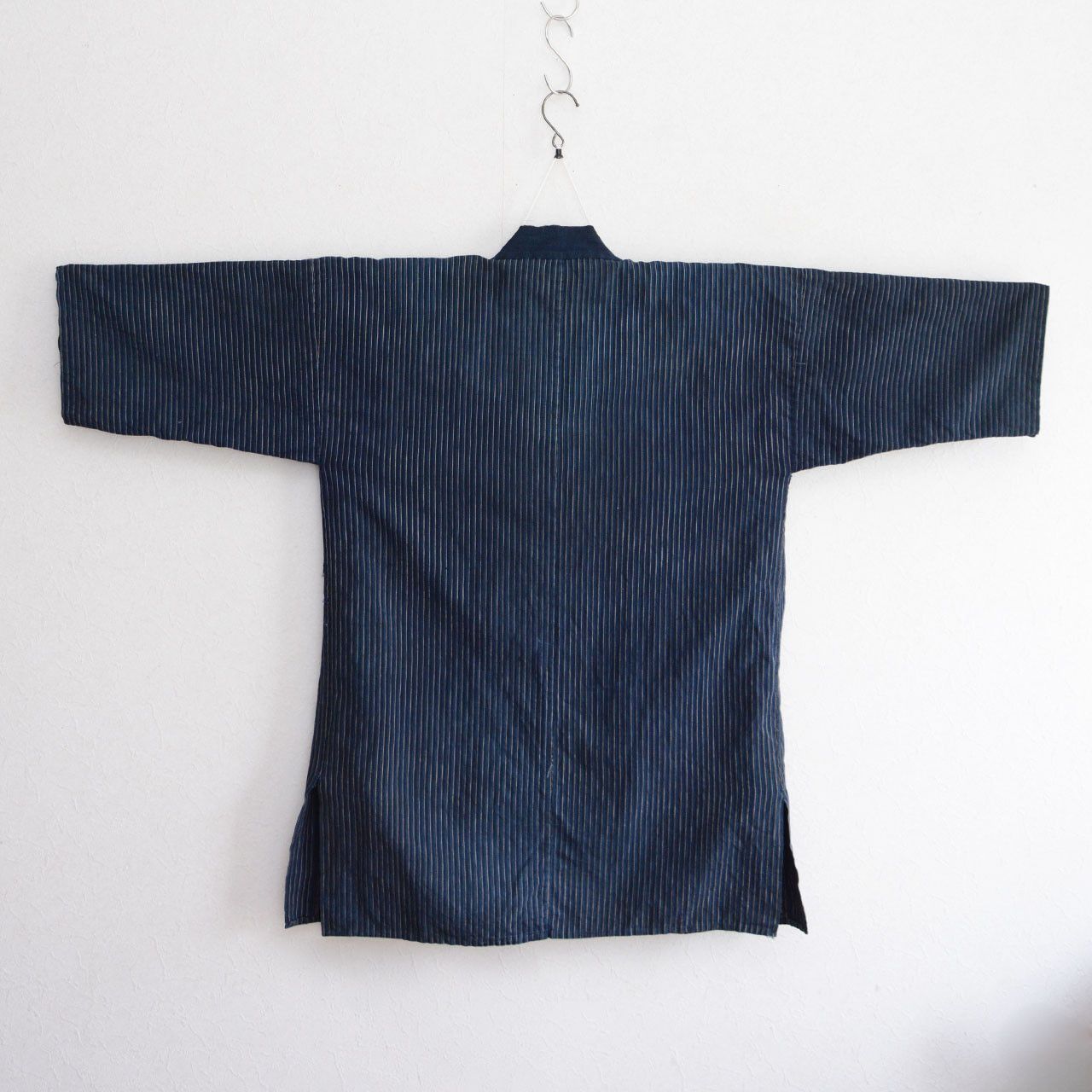 Other Noragi Jacket Japanese Vintage Indigo Stripe Cotton Tenugui Size US L / EU 52-54 / 3 - 3 Thumbnail