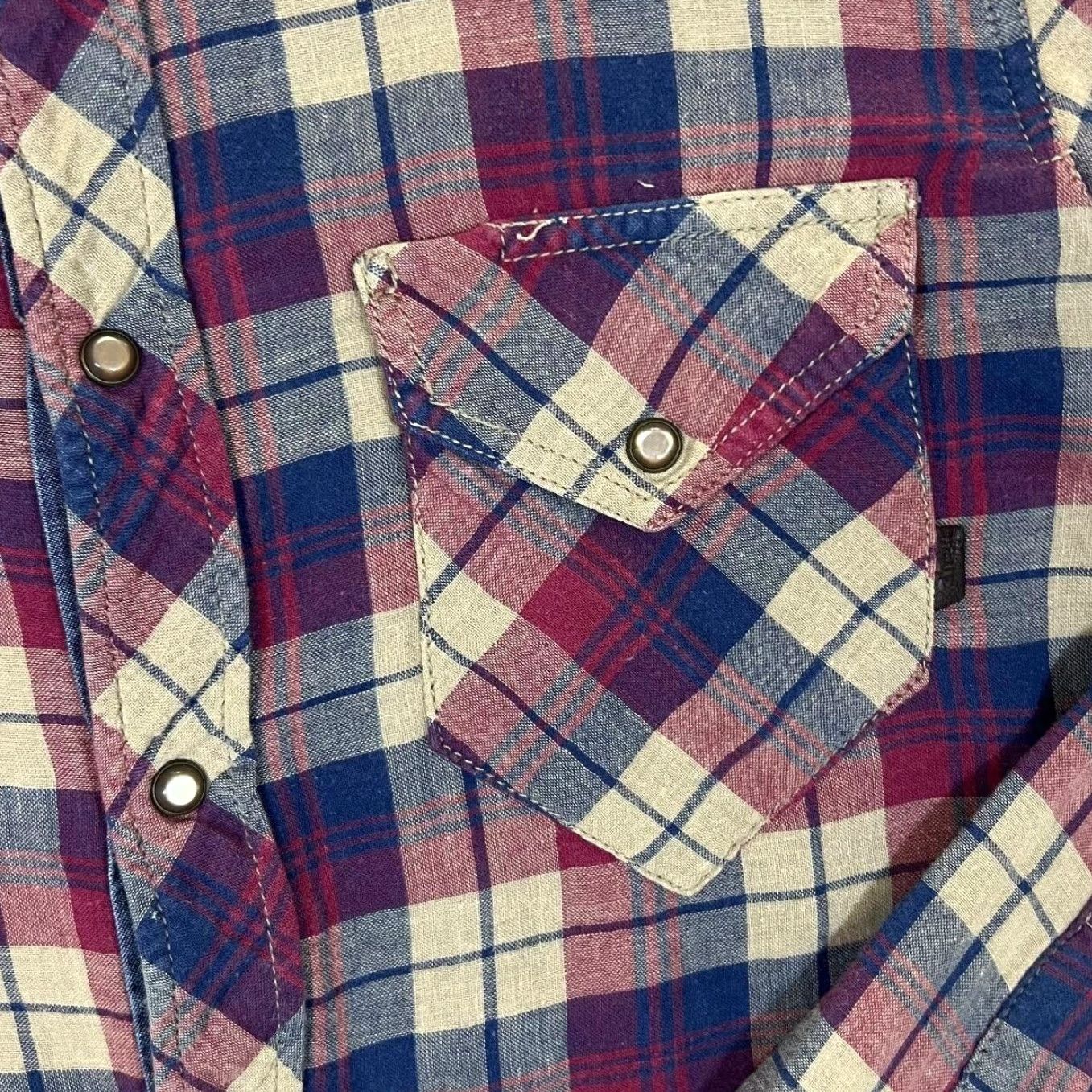 Schott Vintage SCHOTT Rancher Western Plaid Pearl Snap Flannel Shirt Medium Size US M / EU 48-50 / 2 - 3 Thumbnail