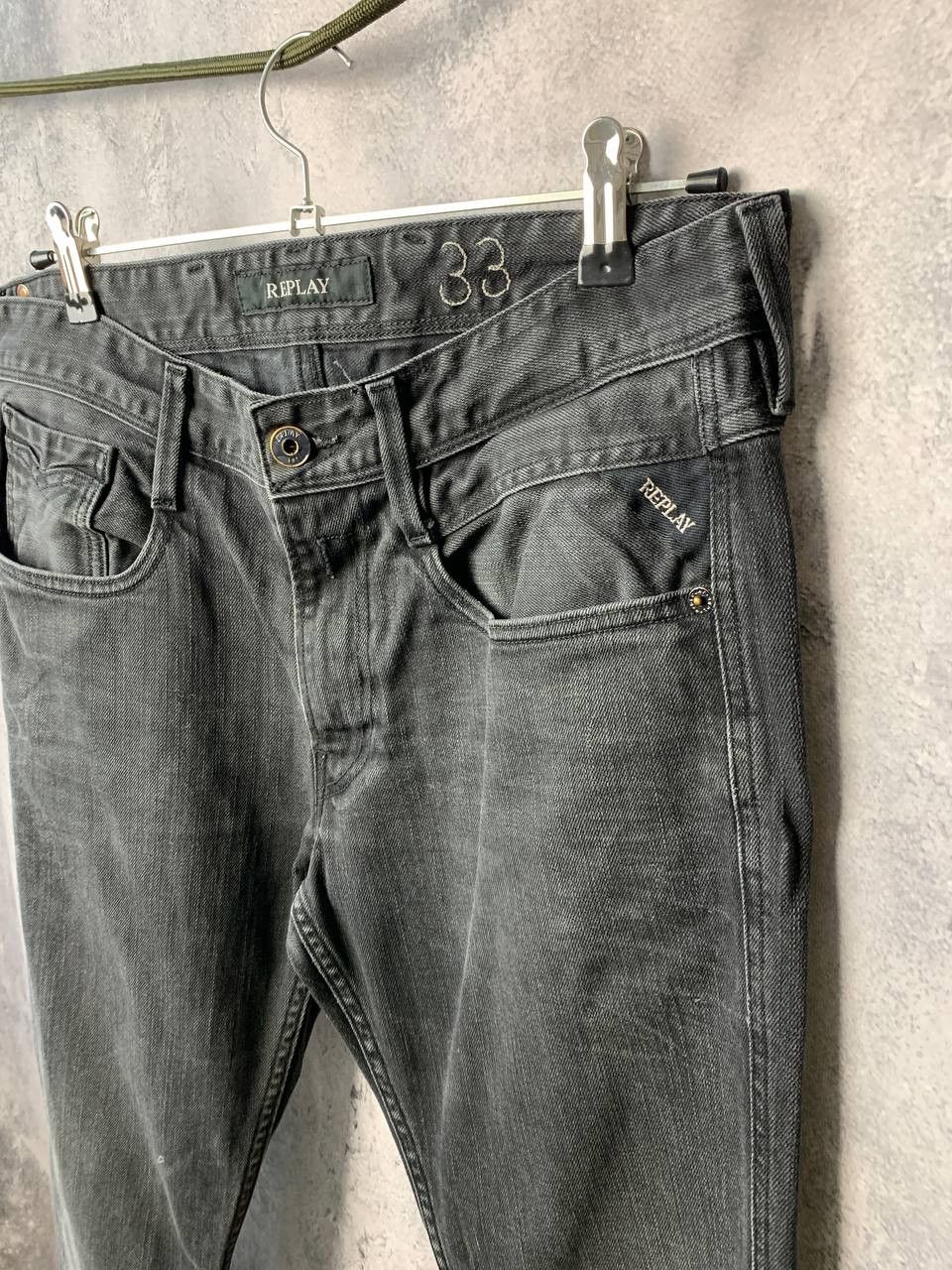Replay REPLAY M914 Denim Jeans Pants Black Women's size 33х34 Size 31" - 6 Thumbnail