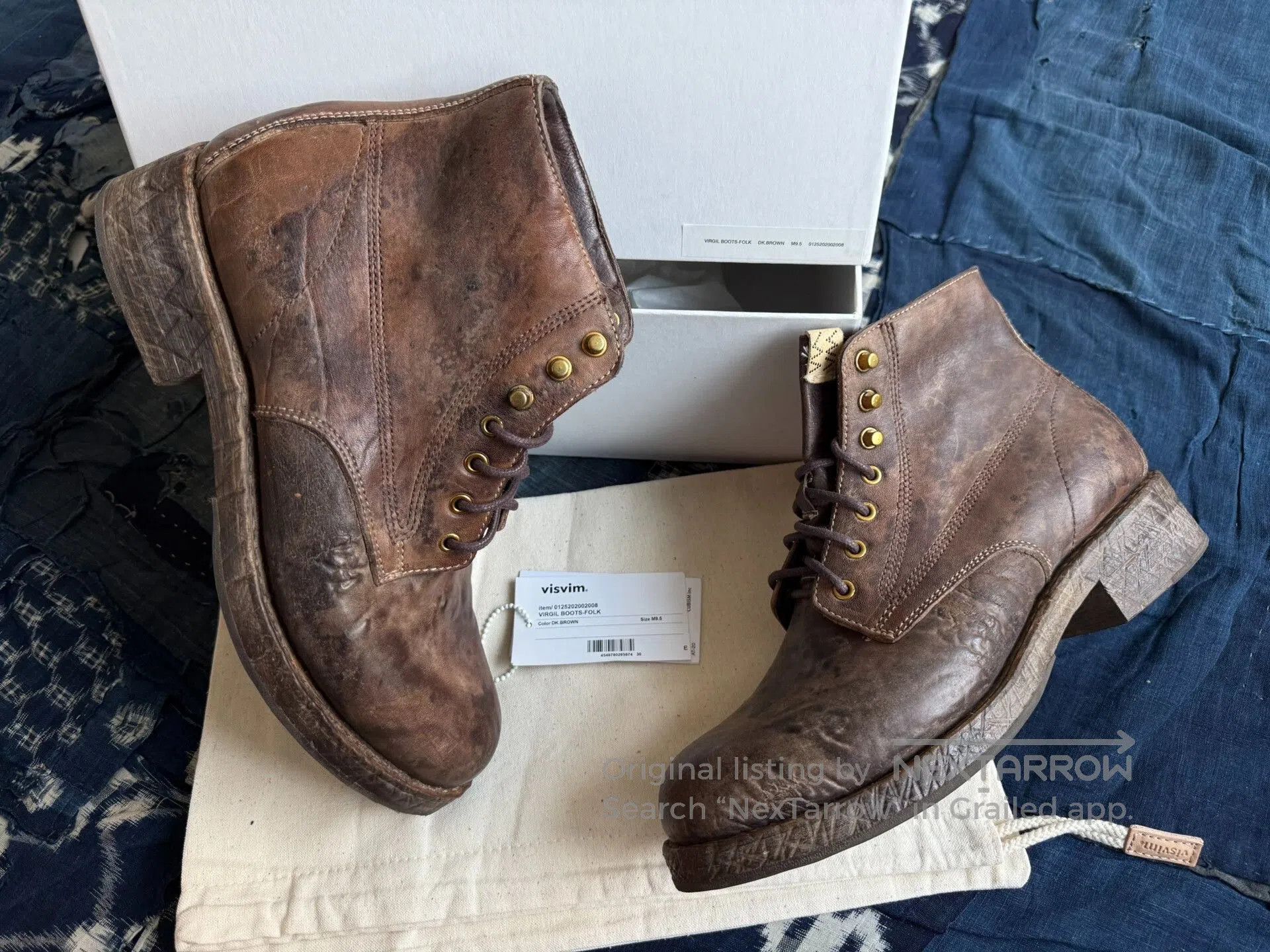 Visvim visvim virgil boots folk worn look. Size US 9.5 / EU 42-43 - 1 Thumbnail
