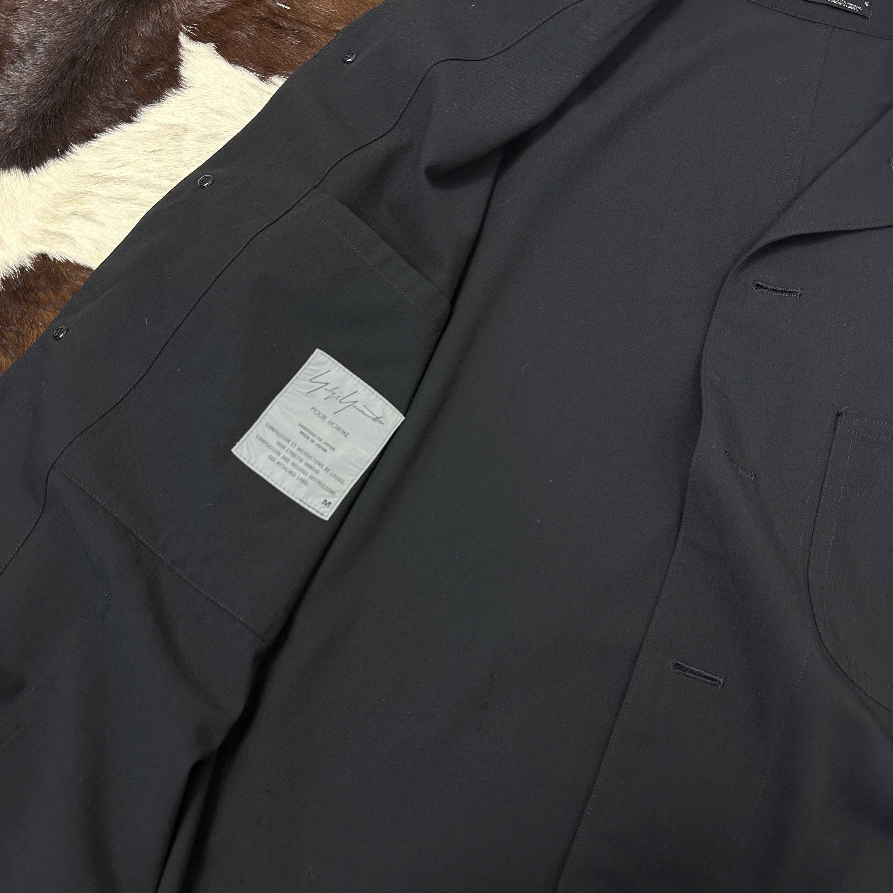 Yohji Yamamoto Vintage Avant Garde Classy Yohji Yamamoto Coat Y2K Size M / US 6-8 / IT 42-44 - 7 Thumbnail