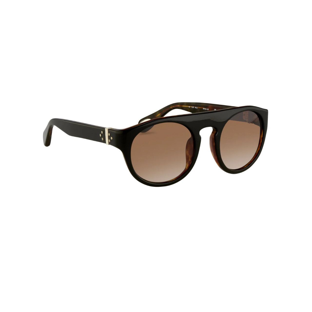 Ann Demeulemeester Ann Demeulemeester Sunglasses Flat Top Black and Brown Size ONE SIZE - 2 Thumbnail