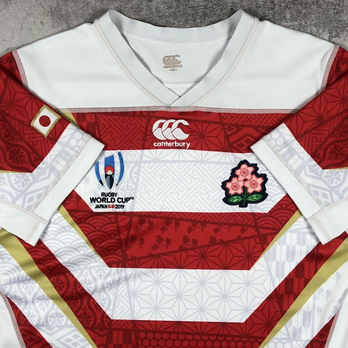 Canterbury of New Zealand Japan Brave Blossoms Rugby World Cup 2019 Canterbury Jersey Size US S / EU 44-46 / 1 - 2 Thumbnail