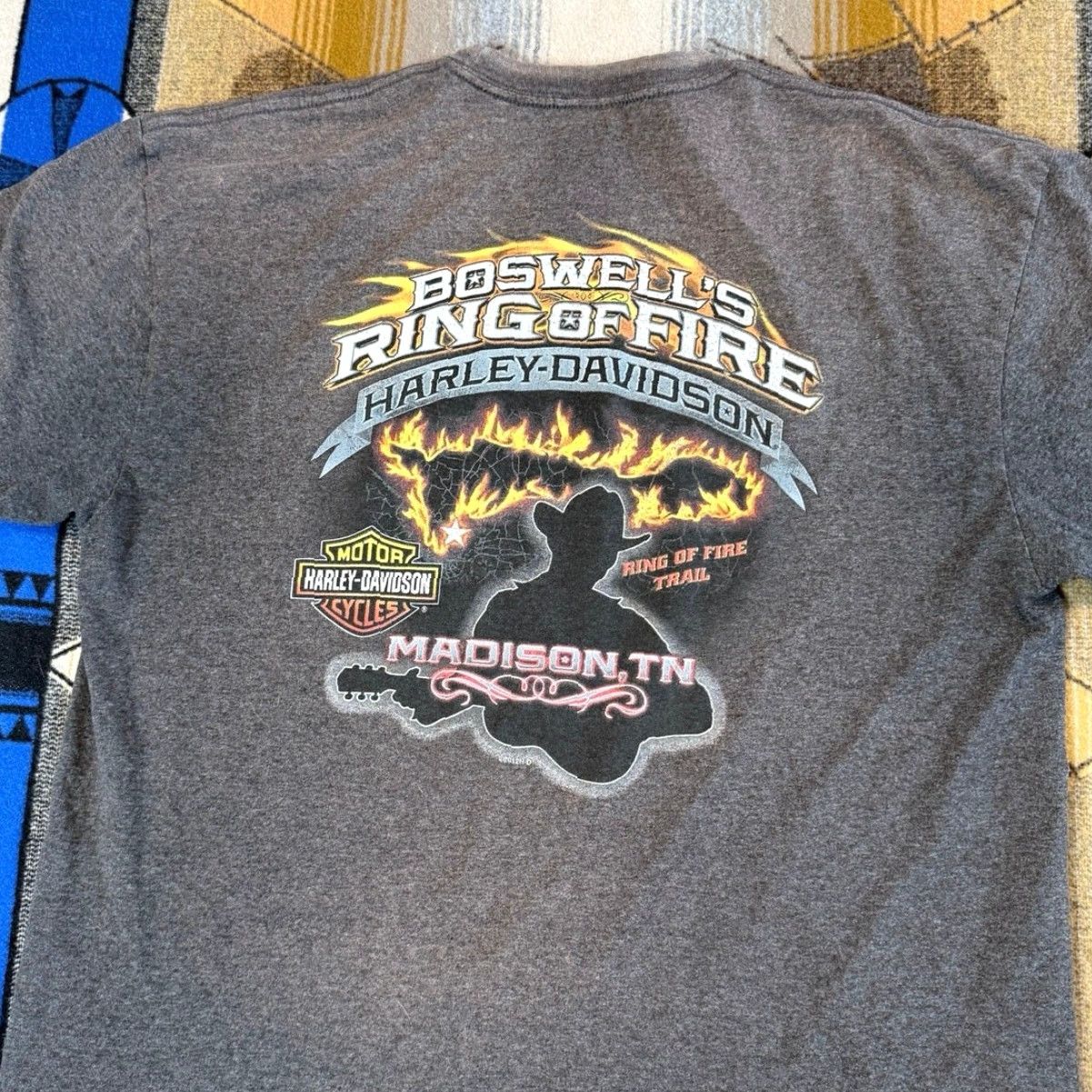Harley Davidson Harley Davidson Men’s T-Shirt Biker Pocket Gray XL 90s Y2K Motorcycle Shirt Mens Short Sleeve Vintage No Size US XL / EU 56 / 4 - 5 Thumbnail