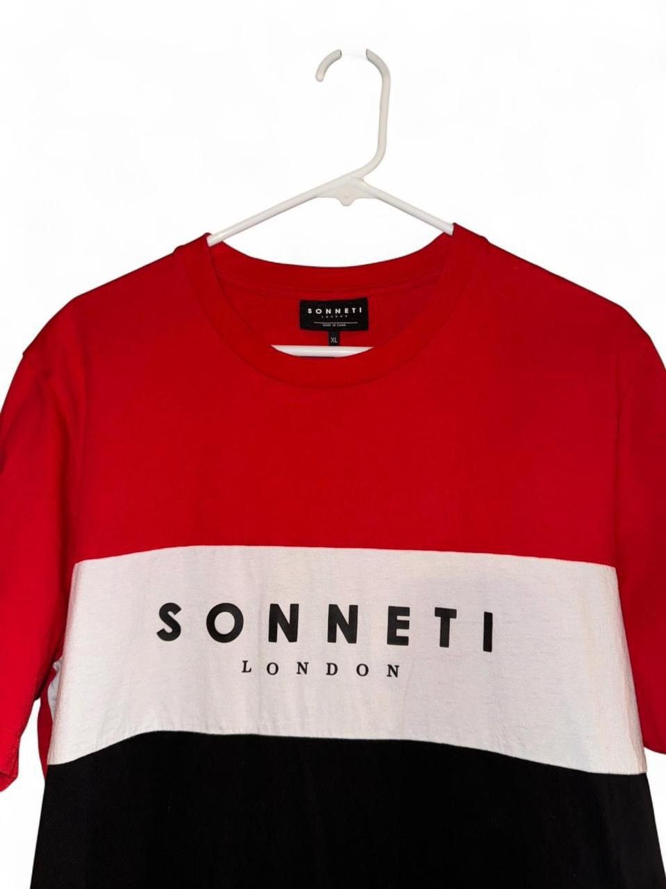 Sonneti Red and black Sonneti London cotton t-shirt Size US XL / EU 56 / 4 - 2 Thumbnail