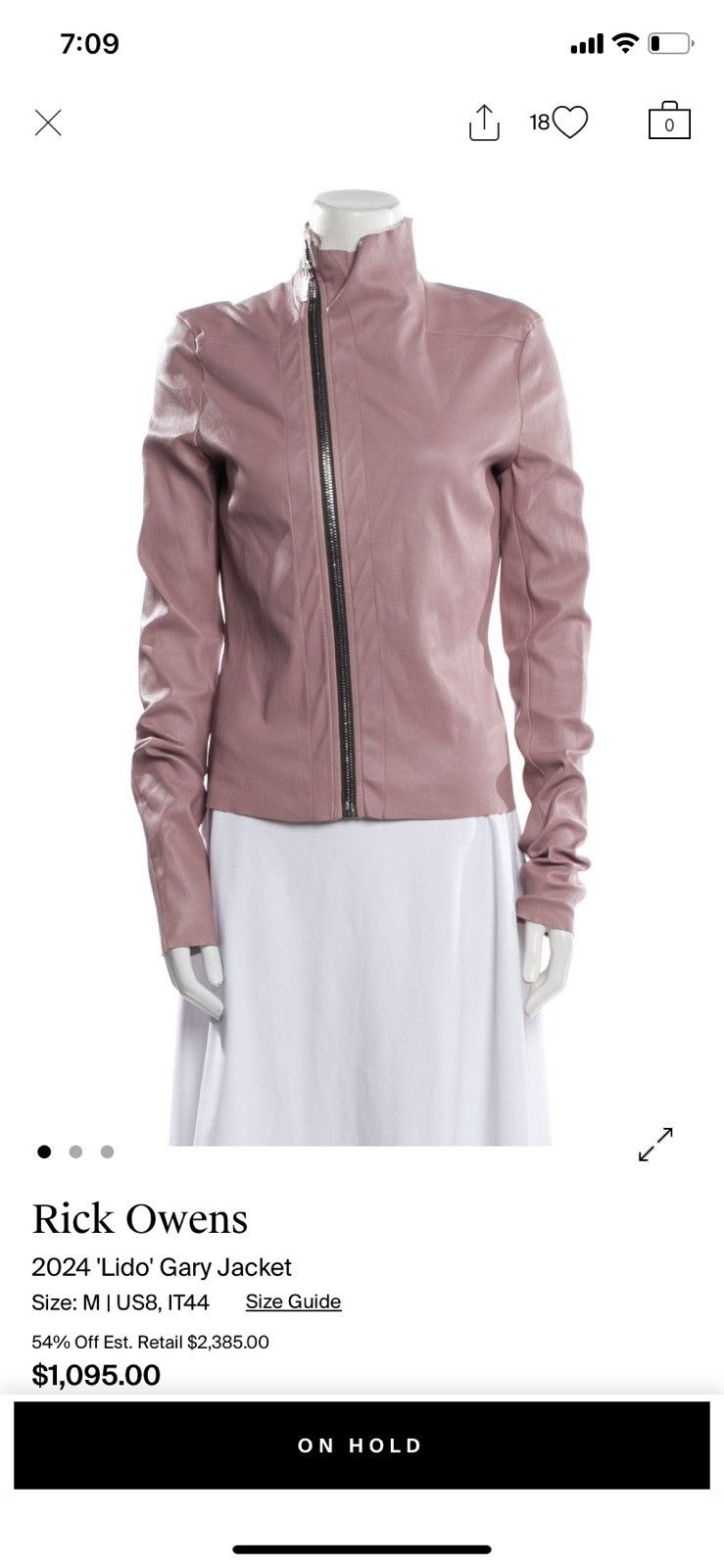Rick Owens Rick Owens Lamb Leather Biker Jacket Size L / US 10 / IT 46 - 11 Thumbnail