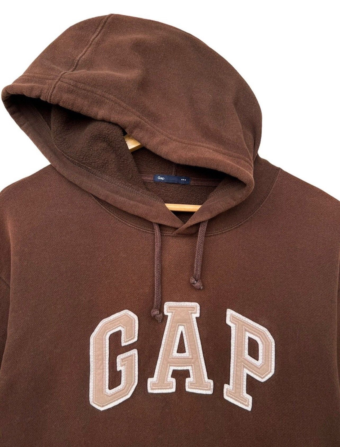 Gap Vintage Gap Brown Sunfaded Baggy Boxy Hoodie Size US M / EU 48-50 / 2 - 6 Thumbnail